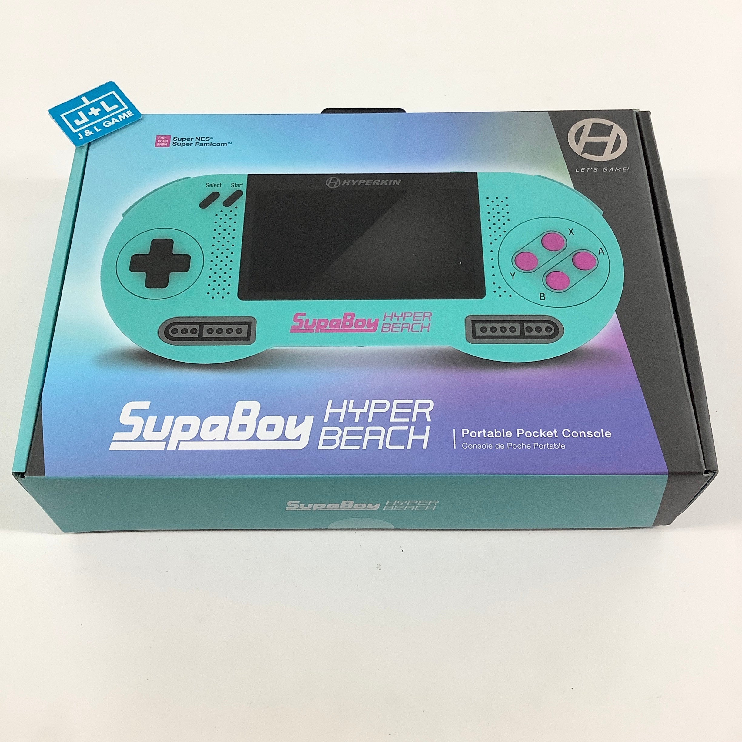 Hyperkin SupaBoy Portable Pocket Console (Hyper Beach) - (SNES) Super Nintendo CONSOLE Hyperkin