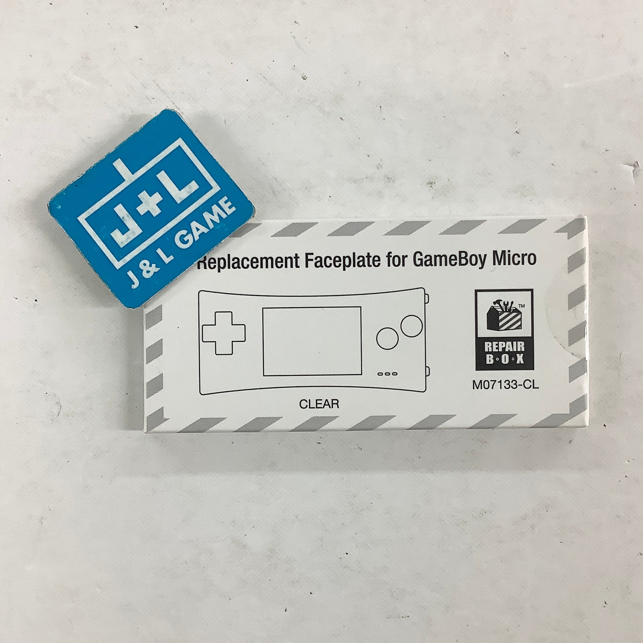 Game Boy Micro Replacement Faceplate (Clear) - (GBA) Game Boy Advance Accessories RepairBox