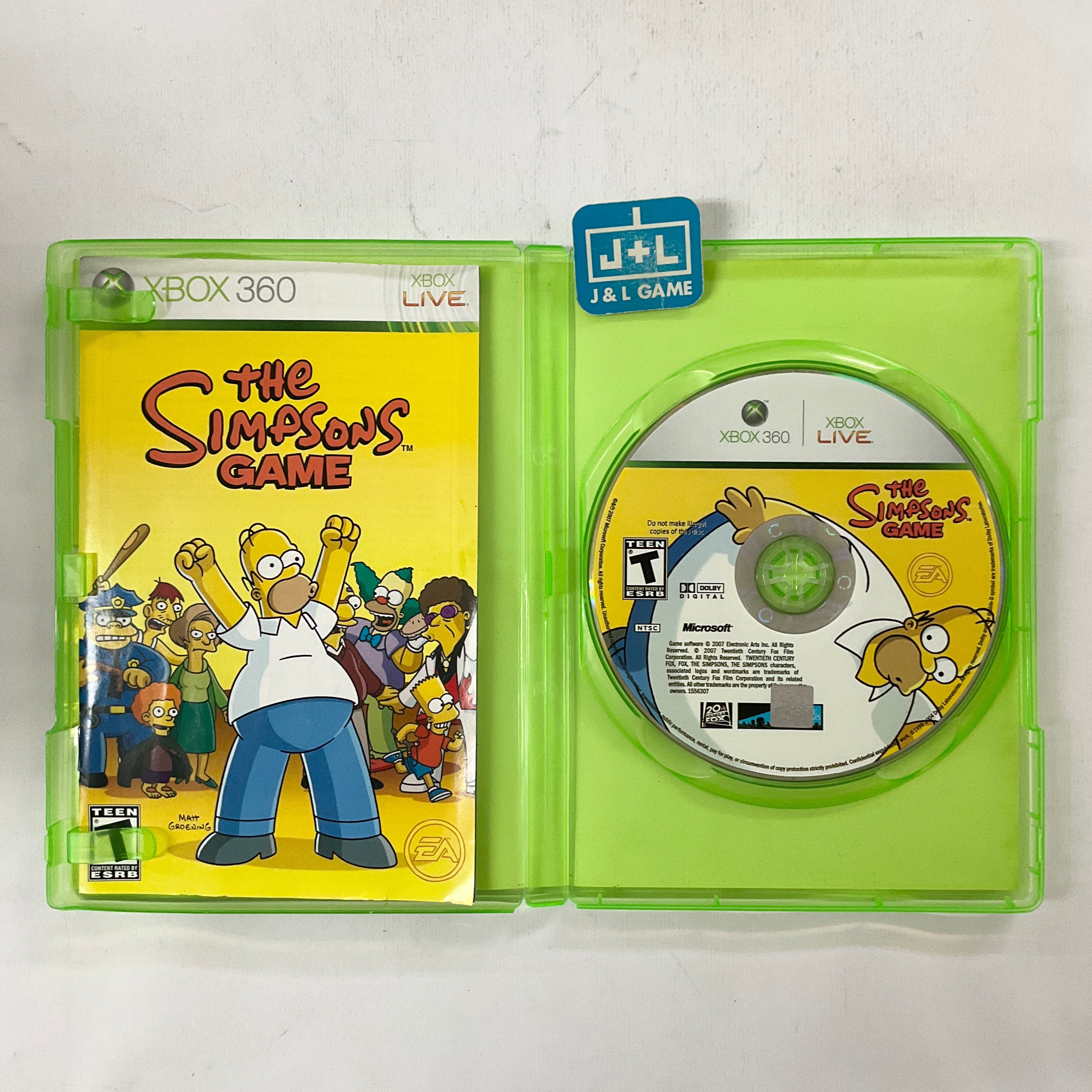 The Simpsons Game (Gamestop Exclusive) - Xbox 360 [Pre-Owned] Video Games EA Games