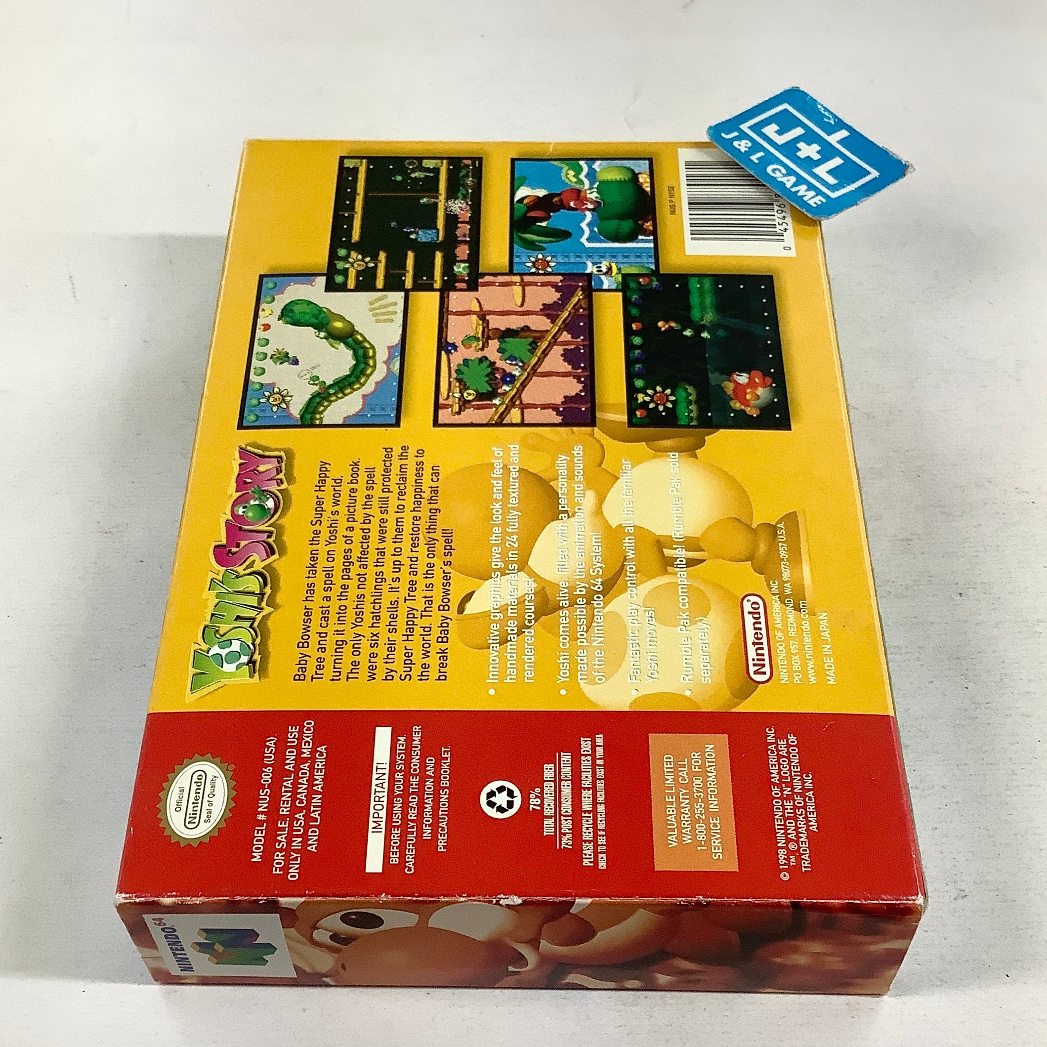 Yoshi's Story - (N64) Nintendo 64 [Pre-Owned] Video Games Nintendo