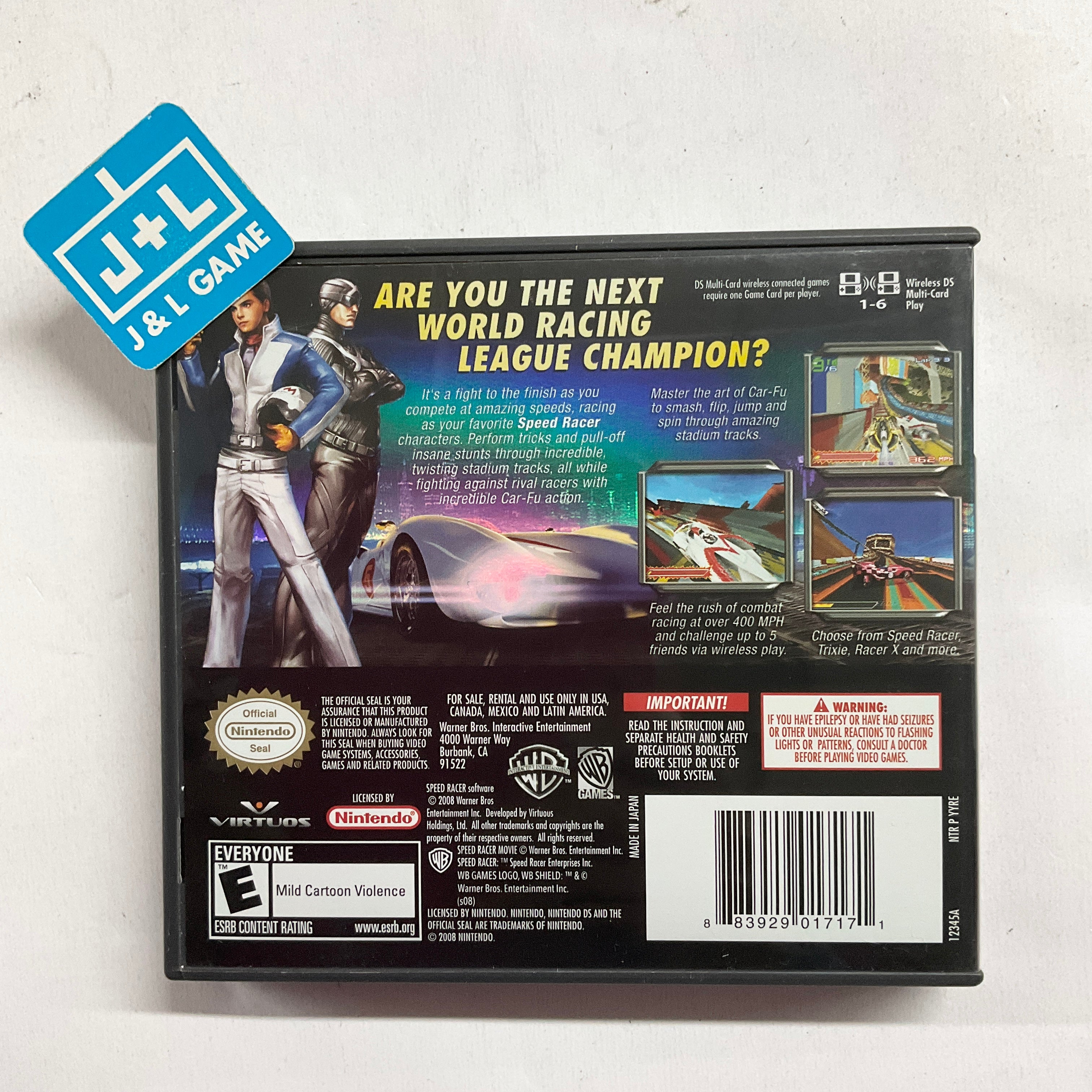 Speed Racer The Video Game - (NDS) Nintendo DS [Pre-Owned] Video Games Warner Bros. Interactive Entertainment