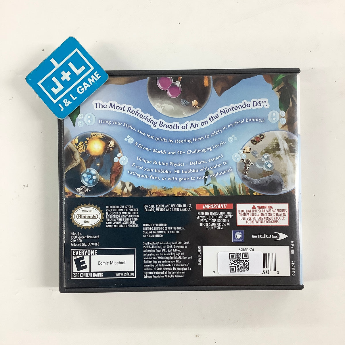 Soul Bubbles - (NDS) Nintendo DS [Pre-Owned] Video Games Eidos Interactive