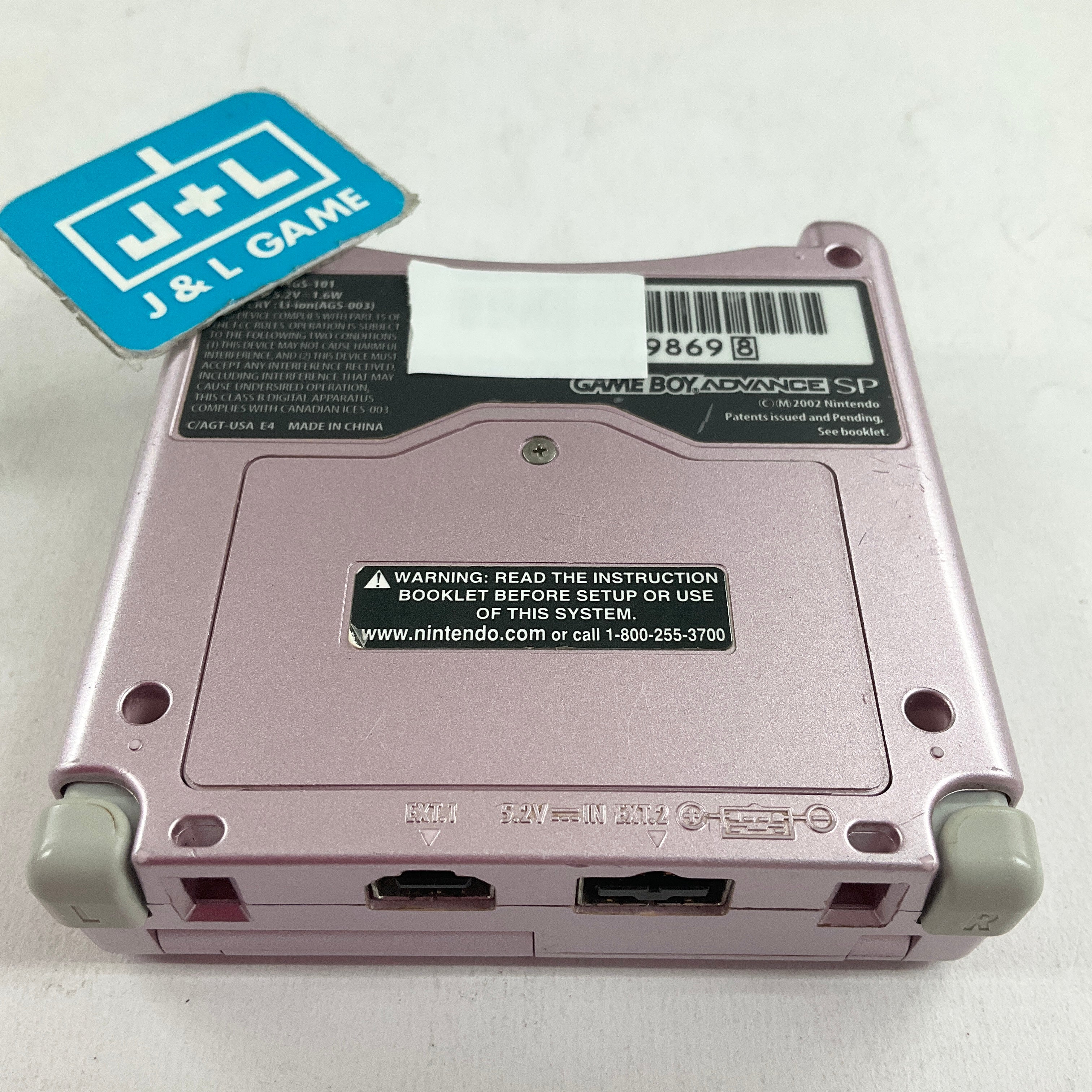Nintendo Game Boy Advance SP Console AGS - 101 (Pearl Pink) - (GBA) Game Boy Advance SP [Pre-Owned] CONSOLE Nintendo