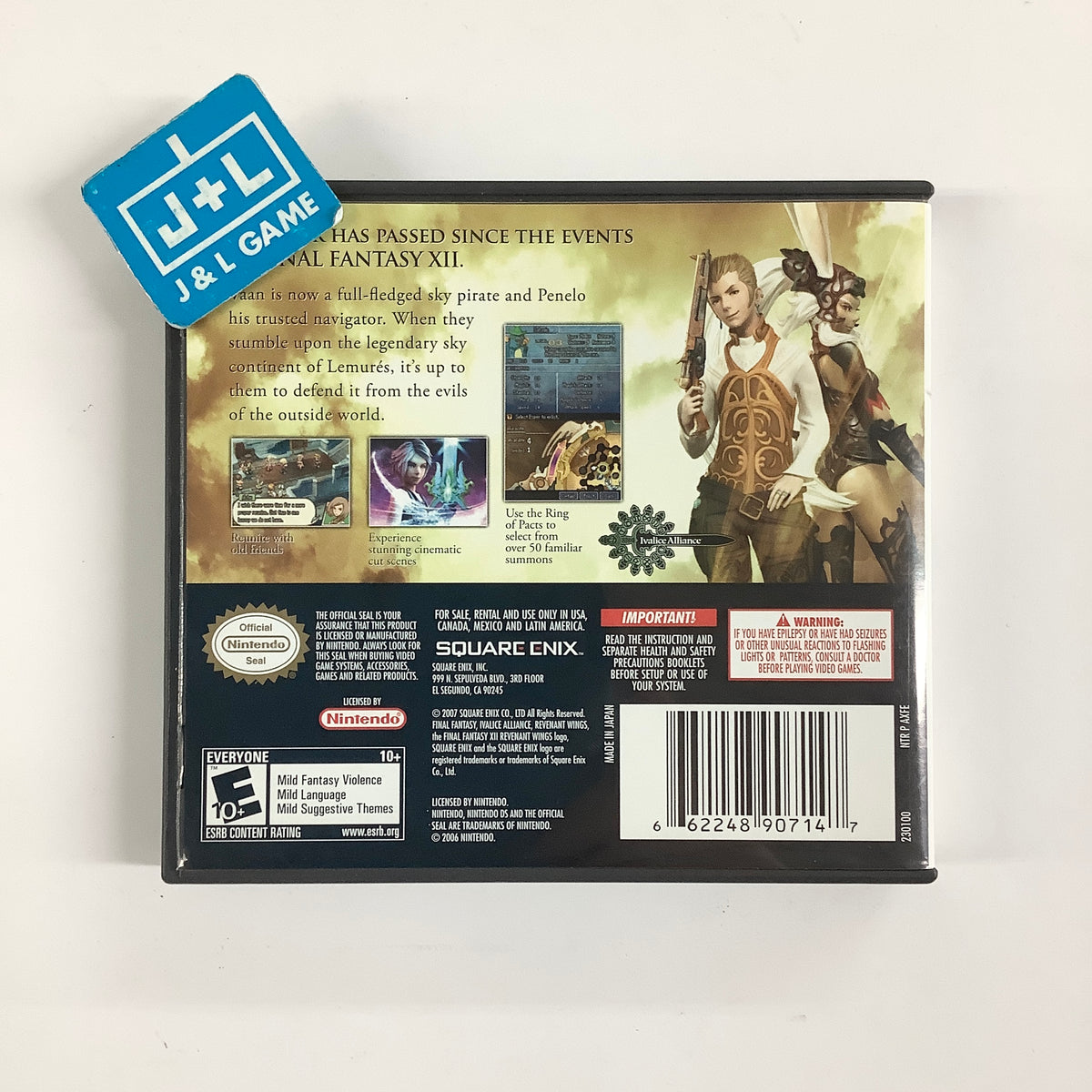 Final Fantasy XII: Revenant Wings - (NDS) Nintendo DS [Pre-Owned] Video Games Square Enix