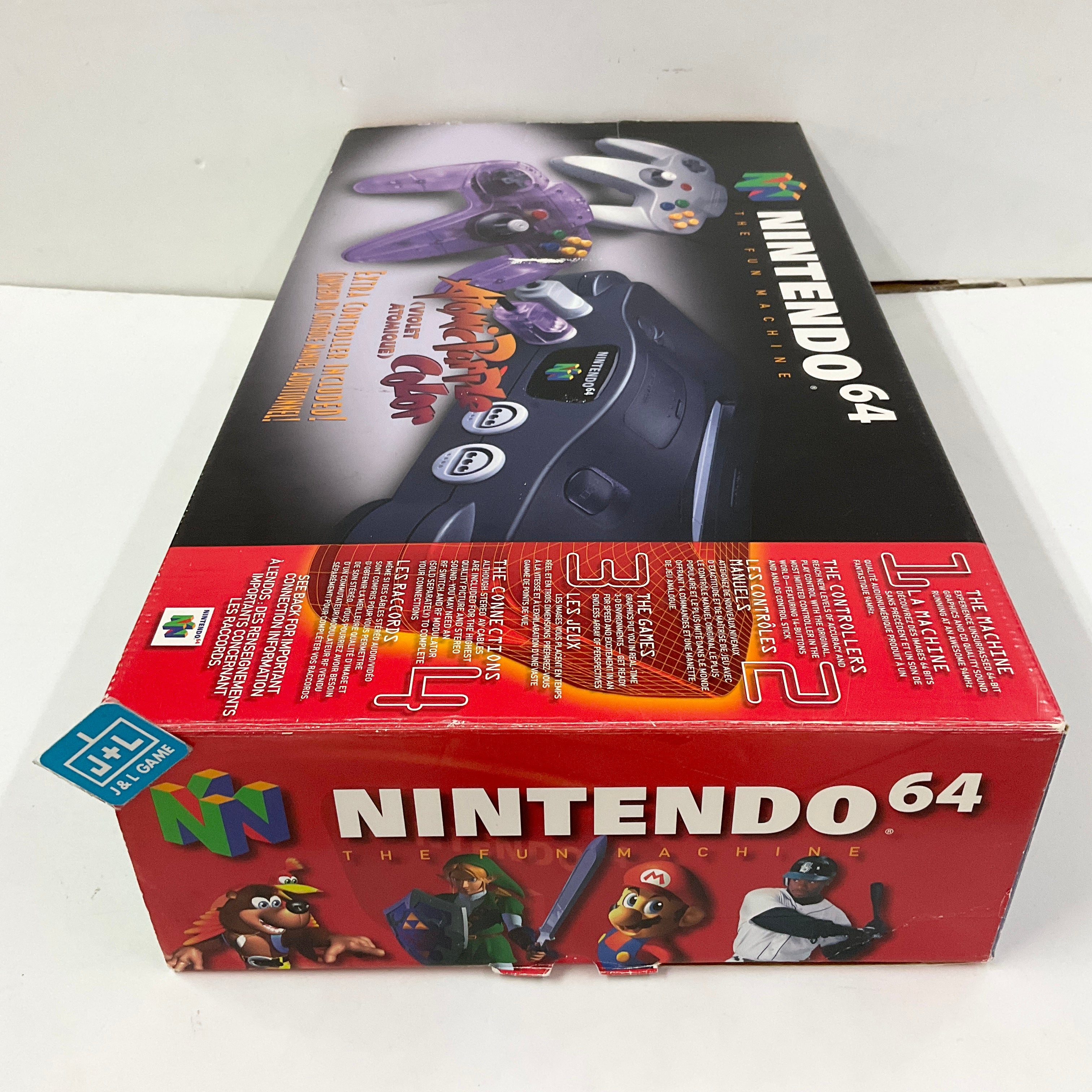 Nintendo 64 Hardware Console (Black w/ Atomic Purple Controller) - (N64) Nintendo 64 [Pre-Owned] Consoles Nintendo
