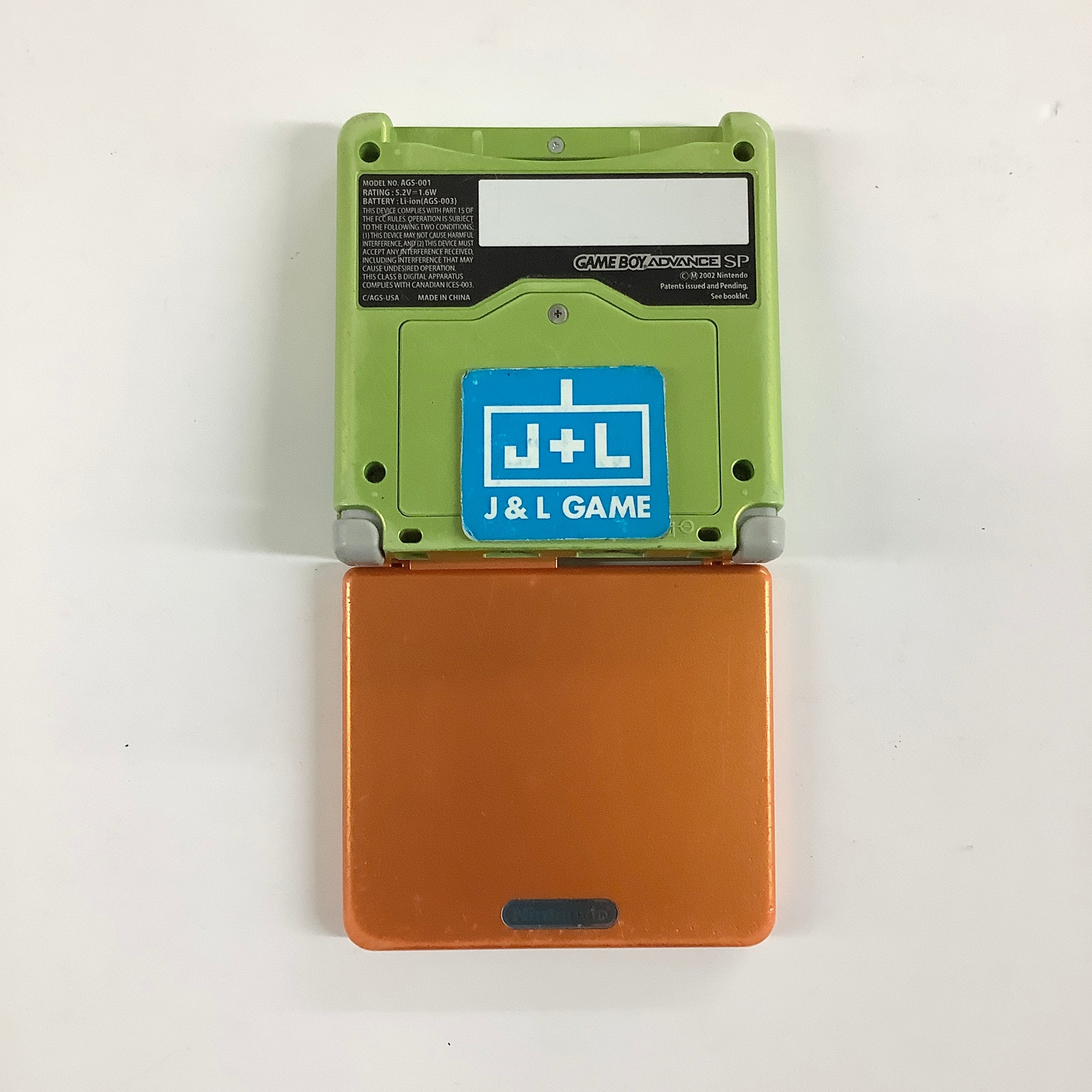 Nintendo Game Boy Advance SP Console AGS-001 (Spice Orange/Lime Green) - (GBA) Game Boy Advance SP [Pre-Owned]