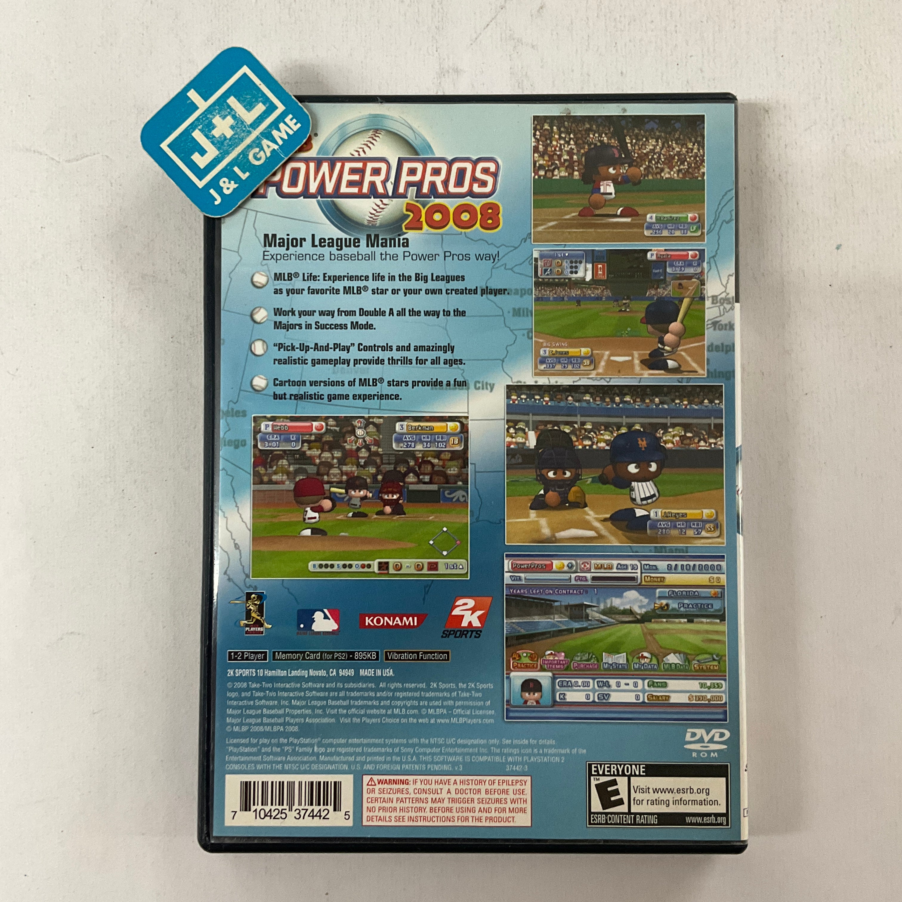 MLB Power Pros 2008 - (PS2) PlayStation 2 [Pre-Owned] Video Games 2K Sports   