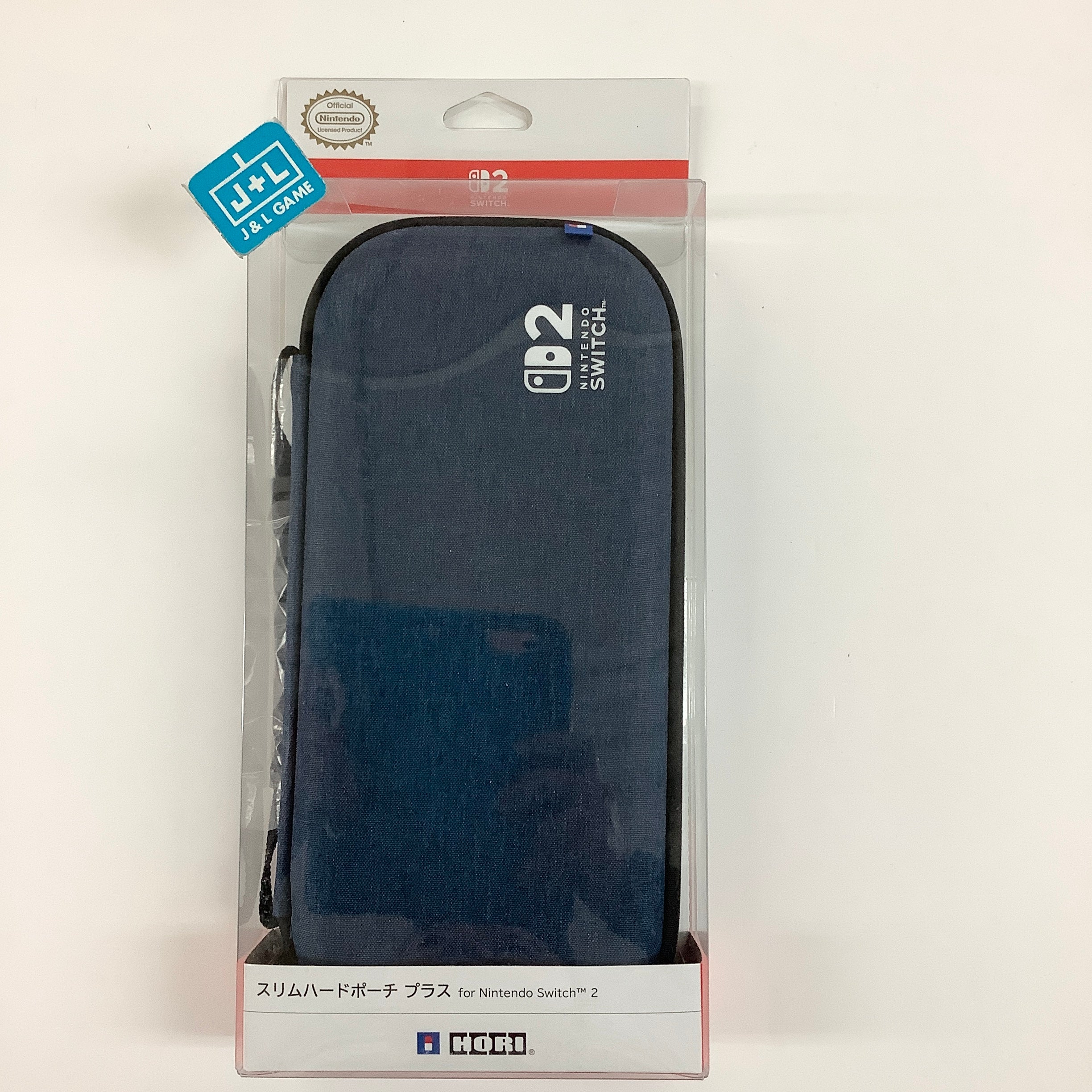 HORI Slim Hard Pouch Carry Case Plus (Indigo Blue) - (NS2)  Nintendo Switch 2 (Japanese Import)