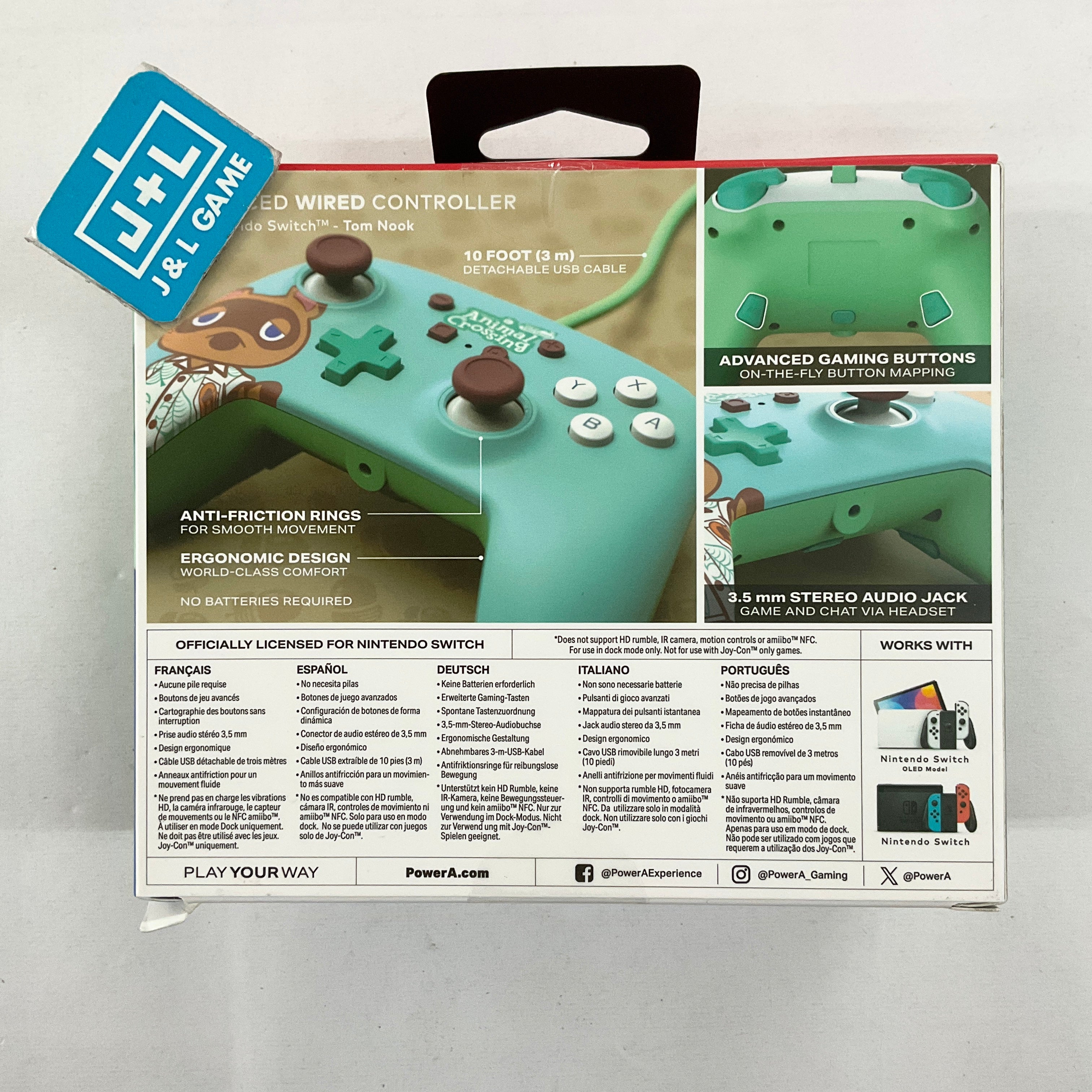PowerA Enhanced Wired Controller (Animal Crossing: Tom Nook) - (NSW) Nintendo Switch Accessories PowerA