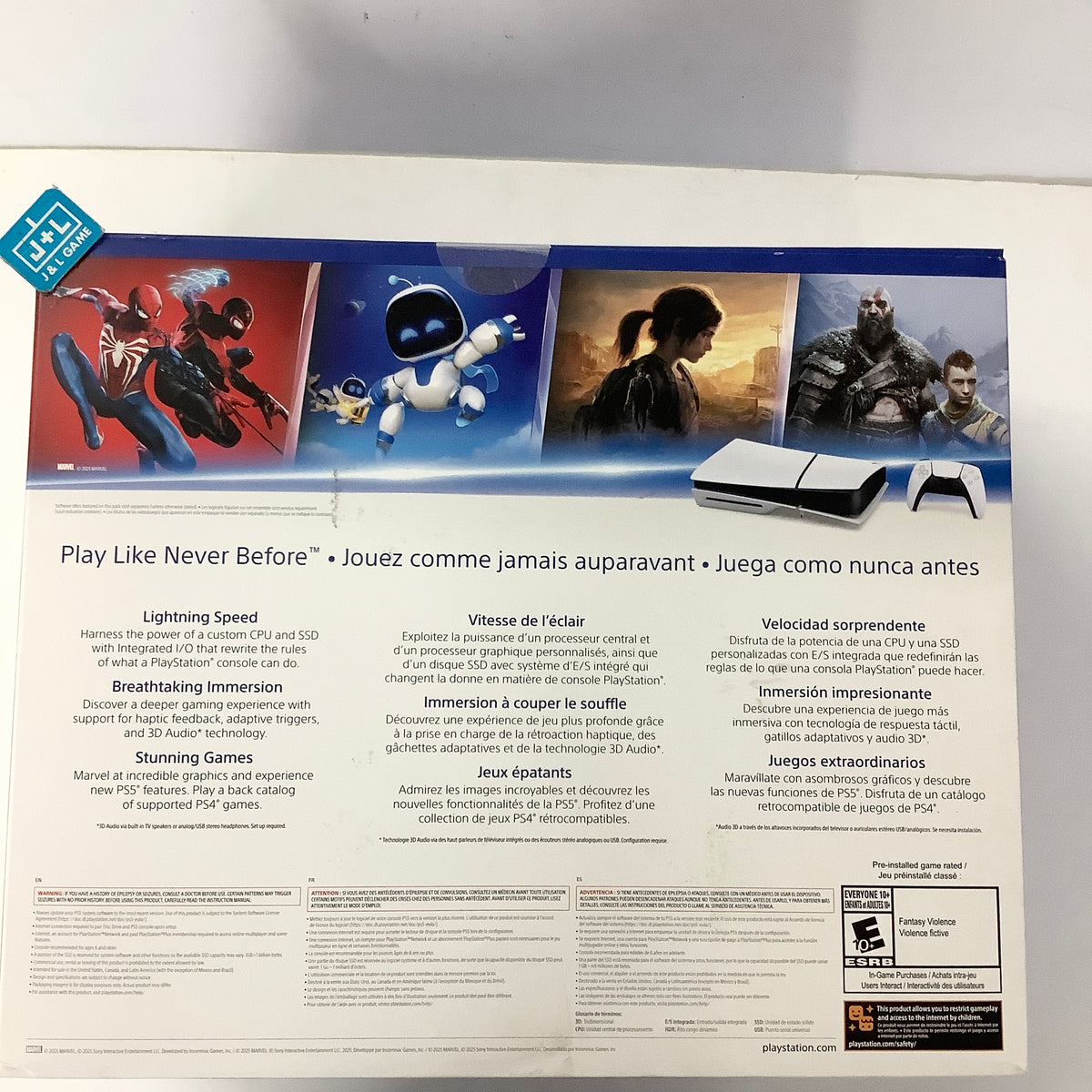 SONY PlayStation 5 Console Slim Disc Edition 1 TB (Model CFI-2115) - (PS5) PlayStation 5 CONSOLE PlayStation