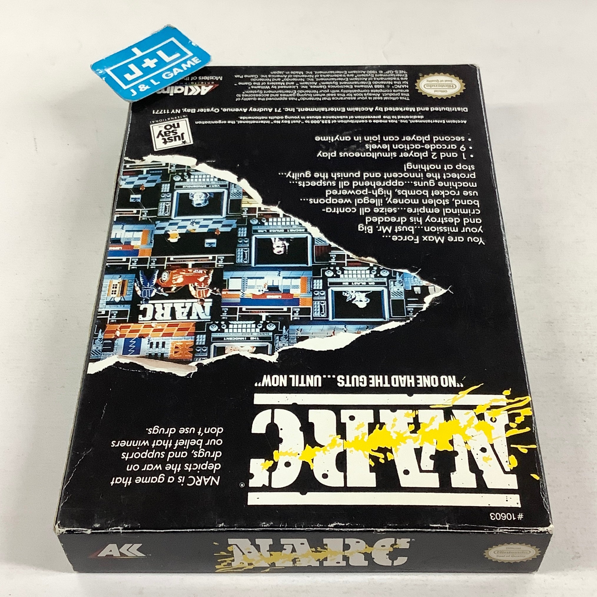 NARC - (NES) Nintendo Entertainment System [Pre-Owned] Video Games Acclaim