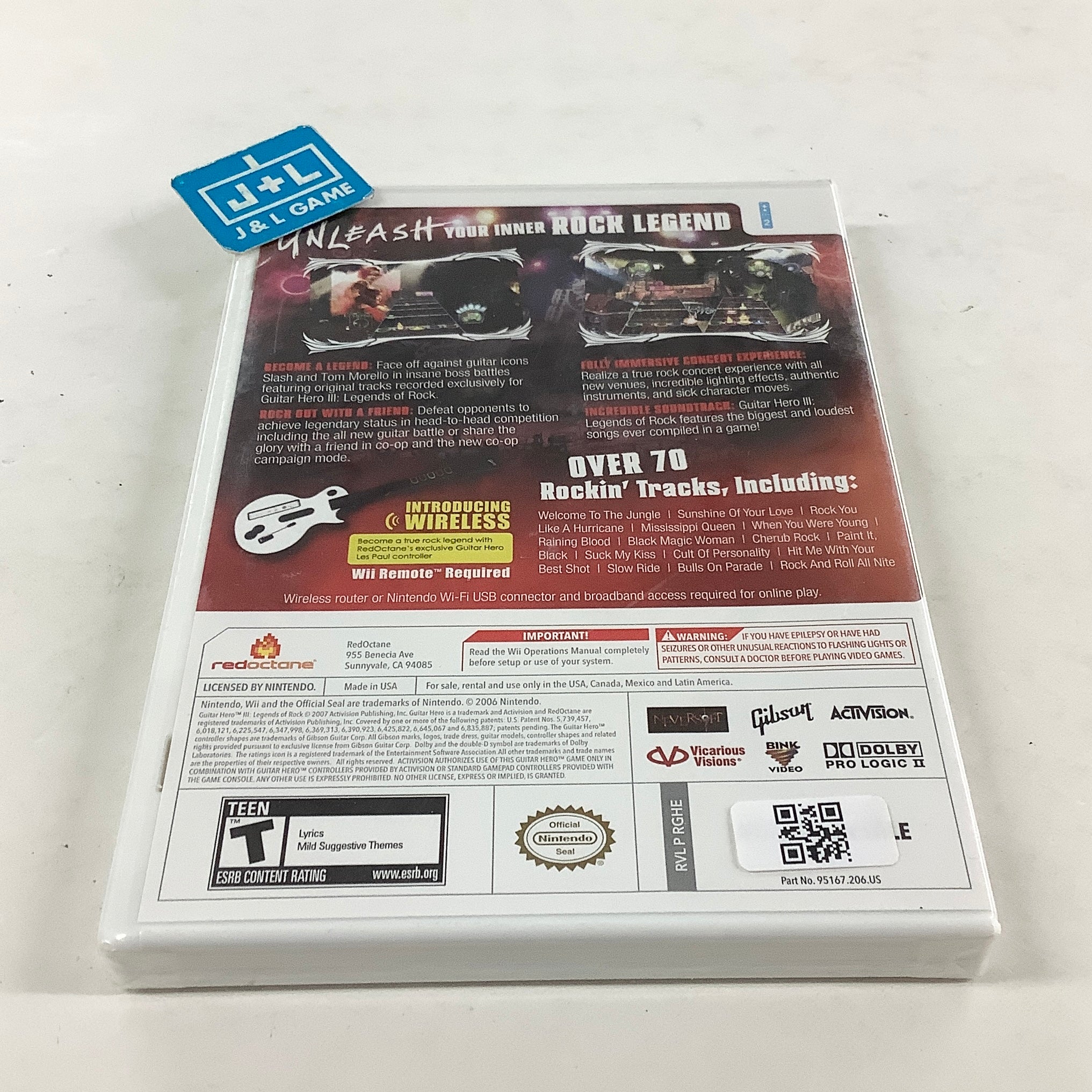 Guitar Hero III: Legends of Rock (Game Only) - Nintendo Wii Video Games ACTIVISION