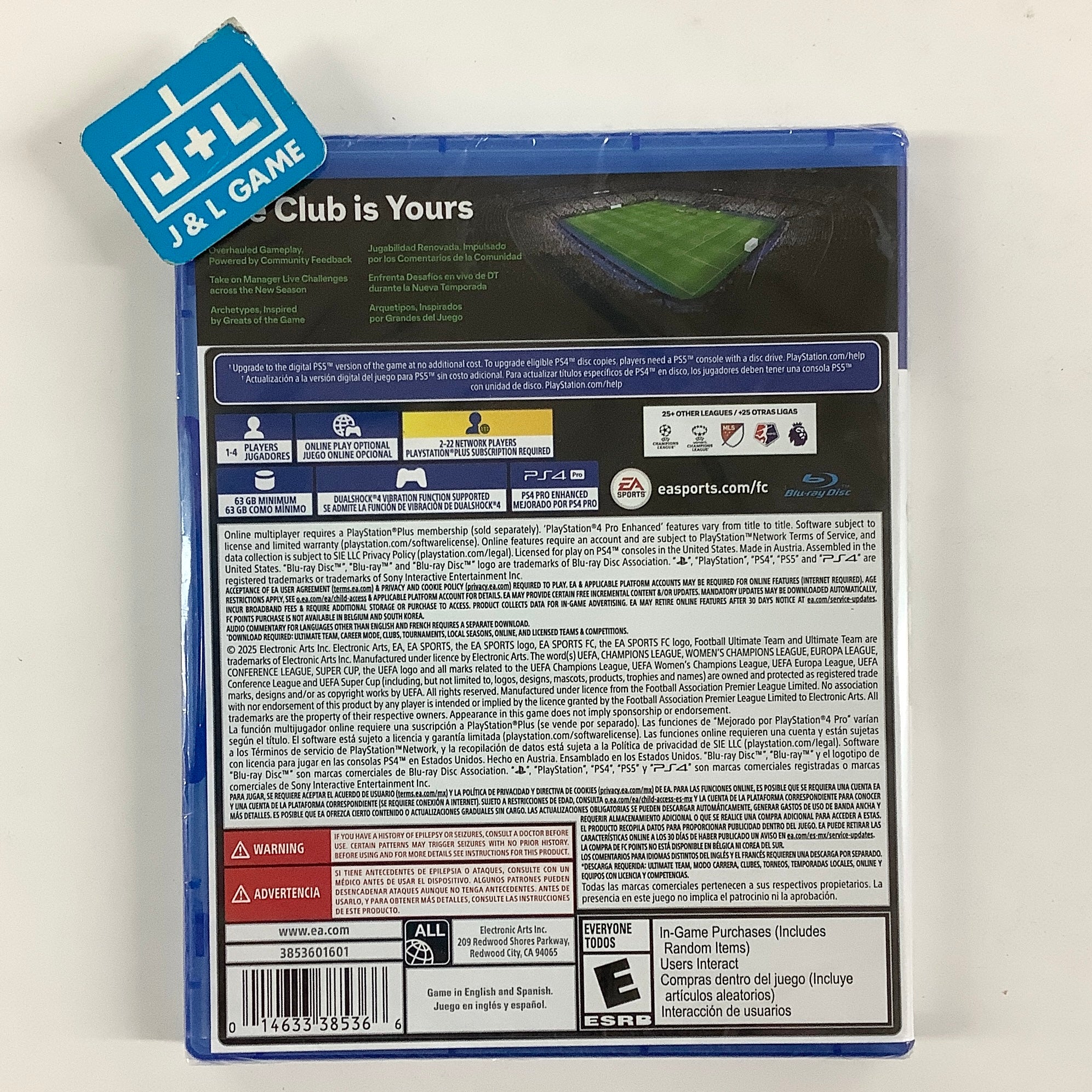 FC 26 - (PS4) PlayStation 4 Video Games Electronic Arts