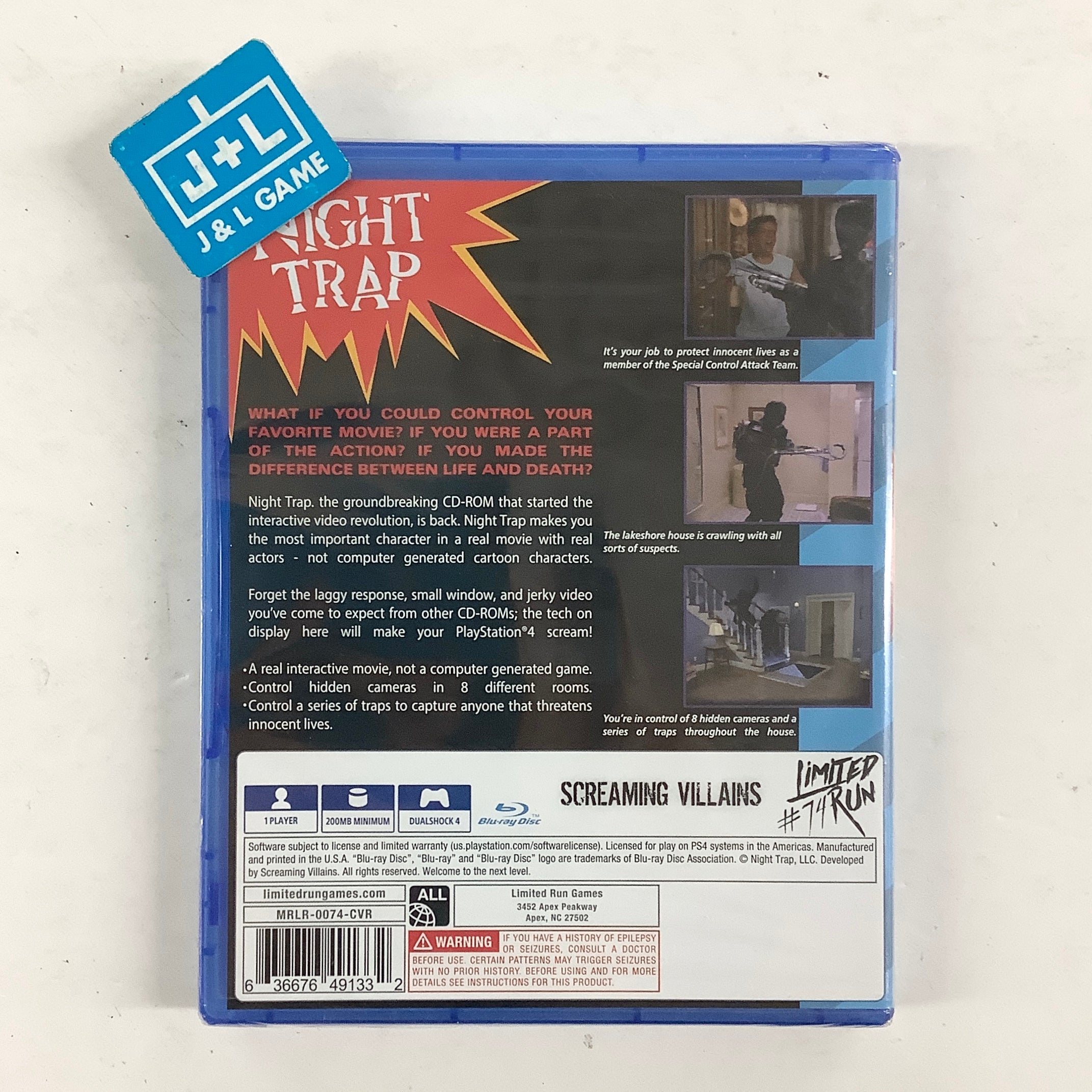 Night Trap (Limited Run #74) - (PS4) PlayStation 4 Video Games Limited Run Games