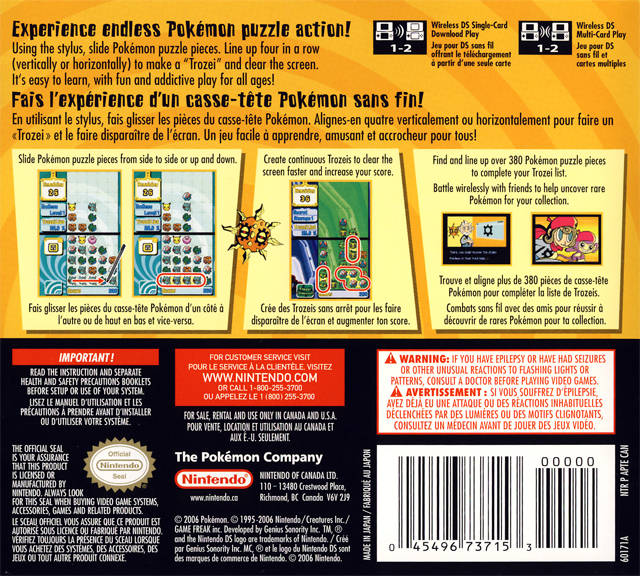 Pokemon Trozei - (NDS) Nintendo DS [Pre-Owned] Video Games Nintendo   