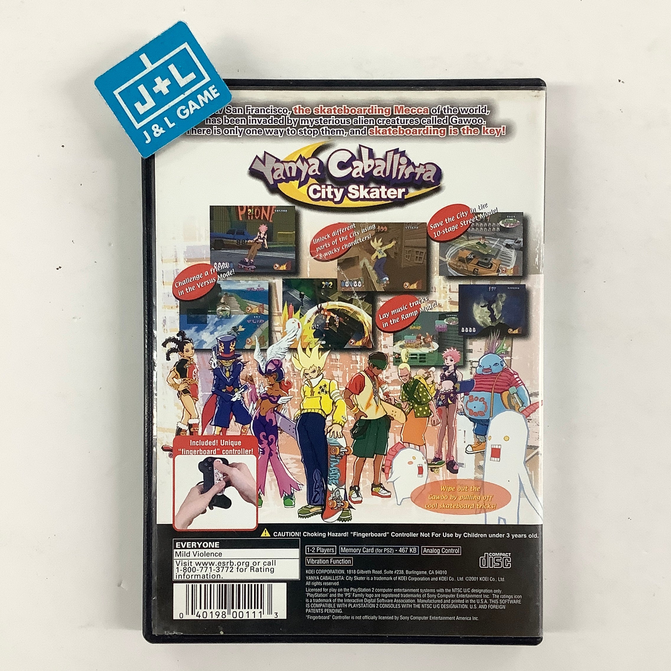 Yanya Caballista: City Skater - (PS2) PlayStation 2 [Pre-Owned] Video Games Koei