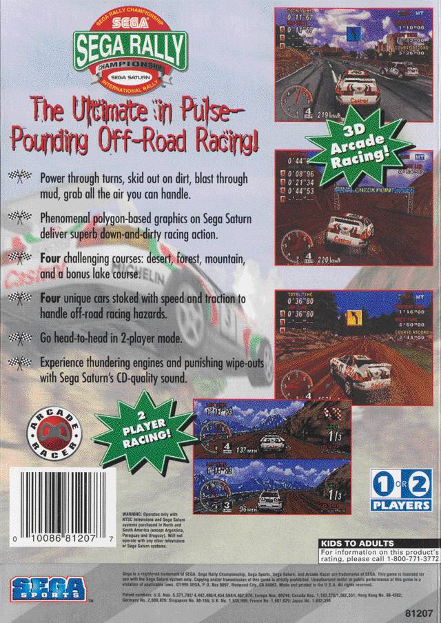 Sega Rally Championship - (SS) SEGA Saturn [Pre-Owned]