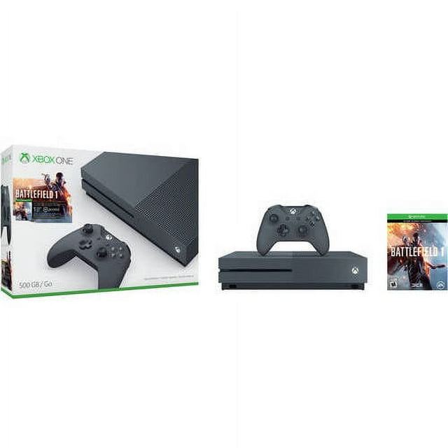 Xbox One S 500GB Special Edition Console - Battlefield 1 Bundle Consoles Microsoft   