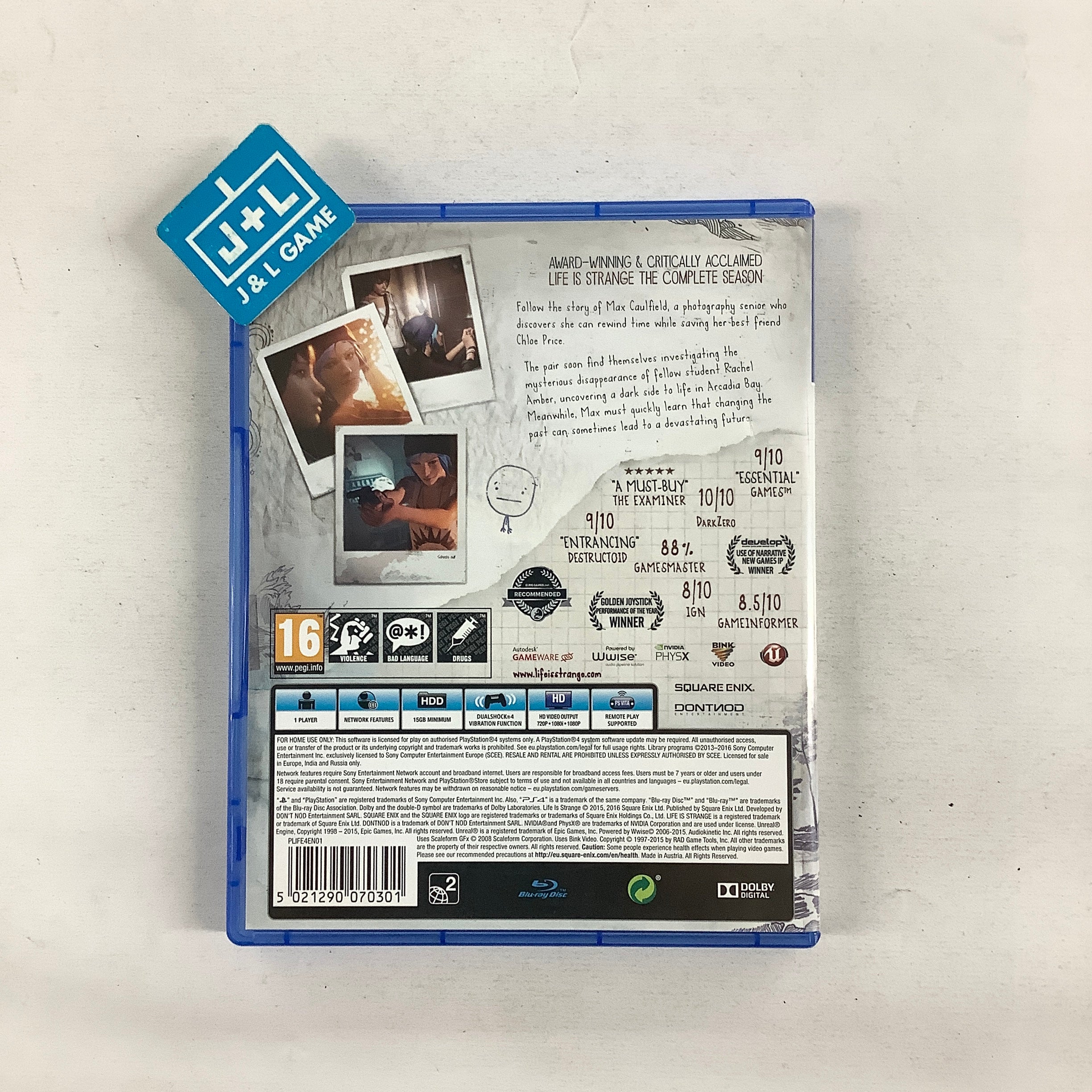 Life is Strange - (PS4) PlayStation 4 [Pre-Owned] (European Import) Video Games Koch Films GmbH