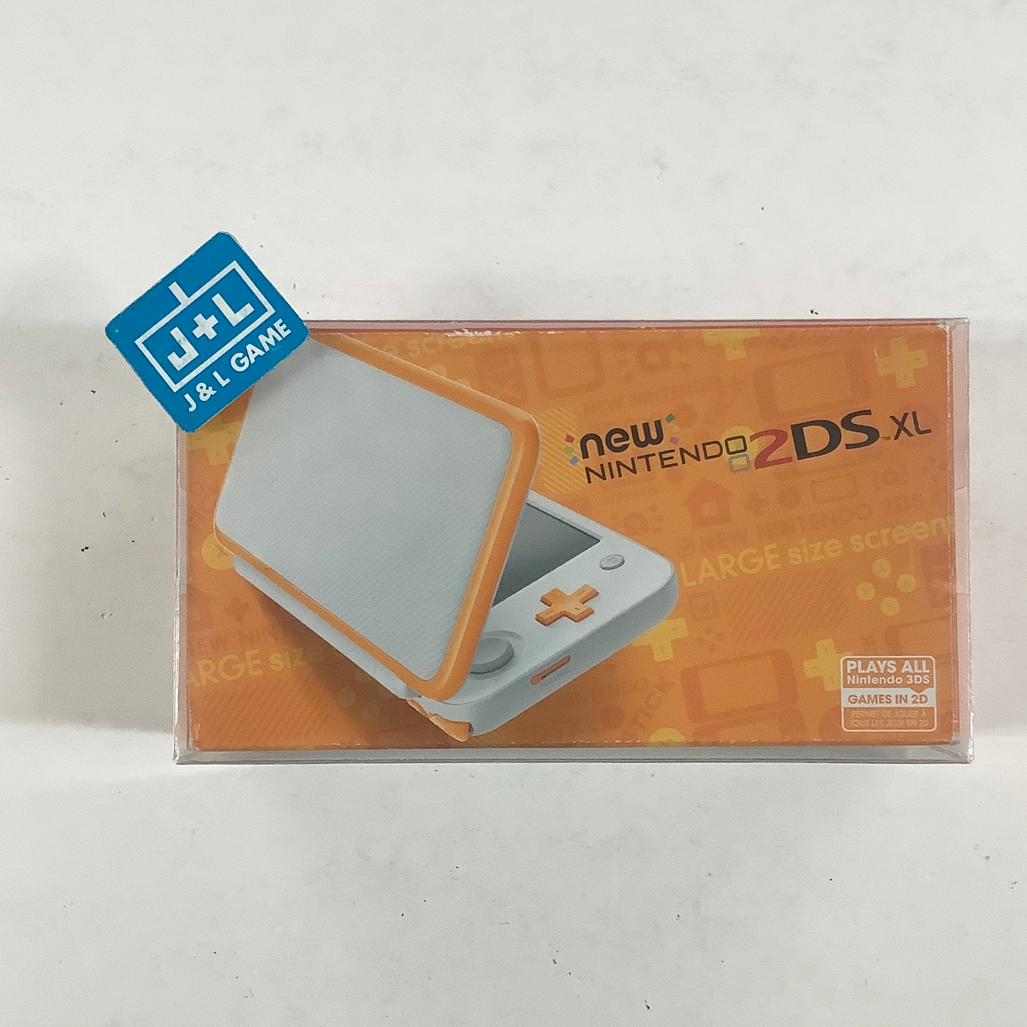 New Nintendo 2DS XL Console (White + Orange) - Nintendo 3DS [Pre-Owned] CONSOLE Nintendo