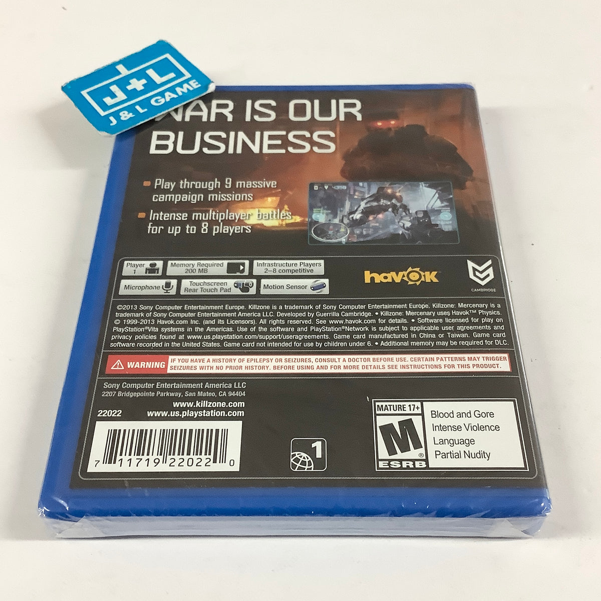 Killzone Mercenary - (PSV) PlayStation Vita Video Games PlayStation