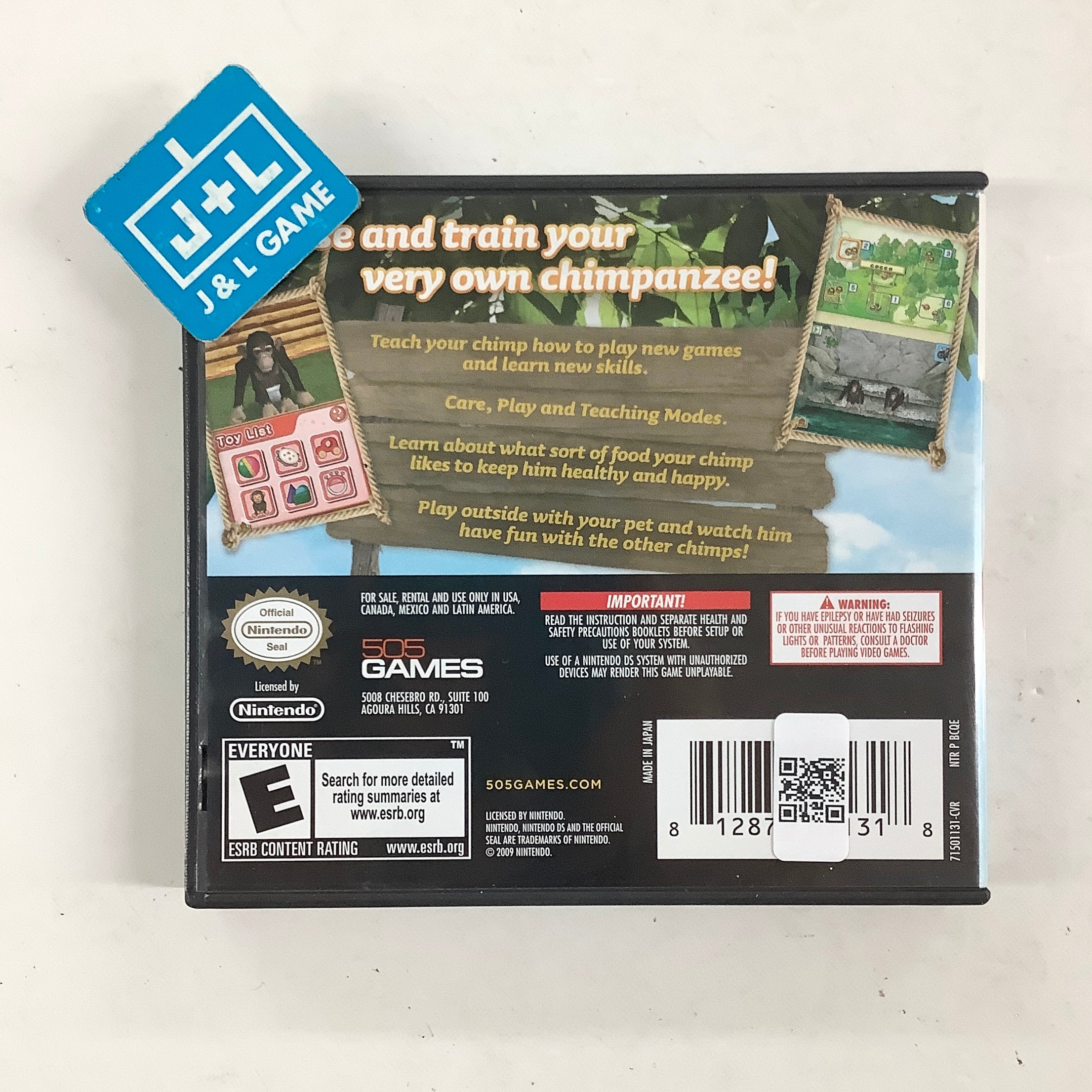 My Pet Chimp - (NDS) Nintendo DS [Pre-Owned] Video Games 505 Games