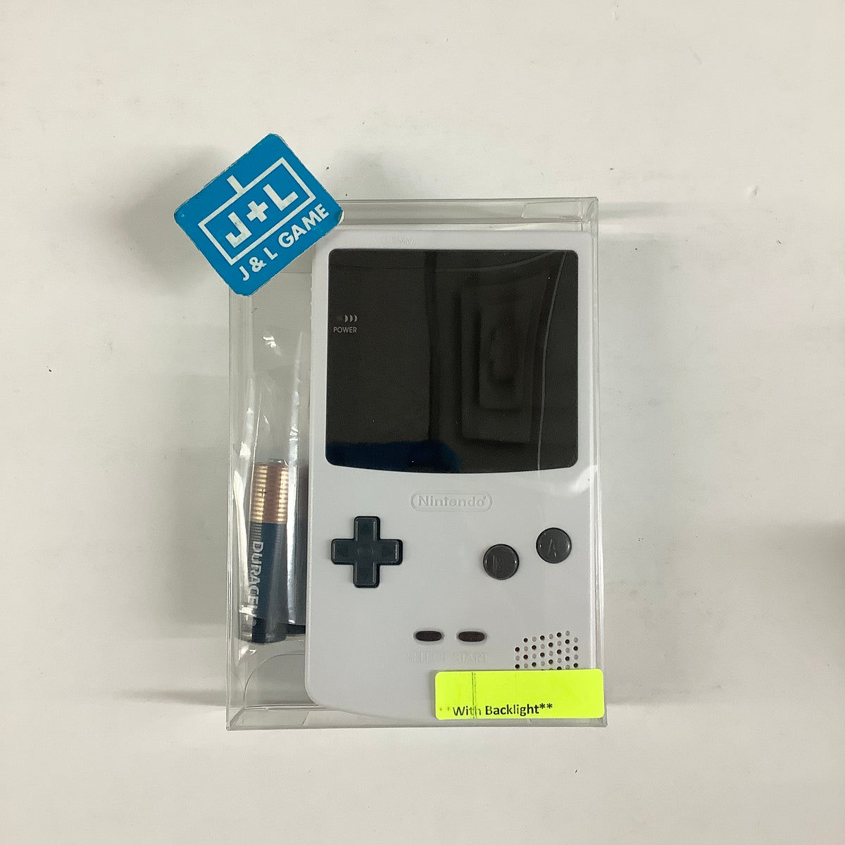 Nintendo Game Boy Color Console (White with Backlight) - (GBC) Game Boy Color [Pre-Owned]