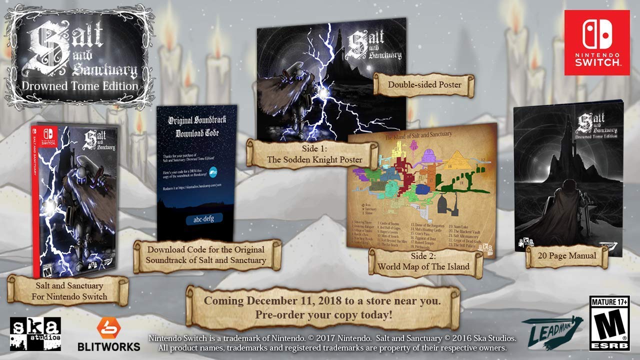 Salt and Sanctuary: Drowned Tome Edition - (NSW) Nintendo Switch [Pre-Owned]