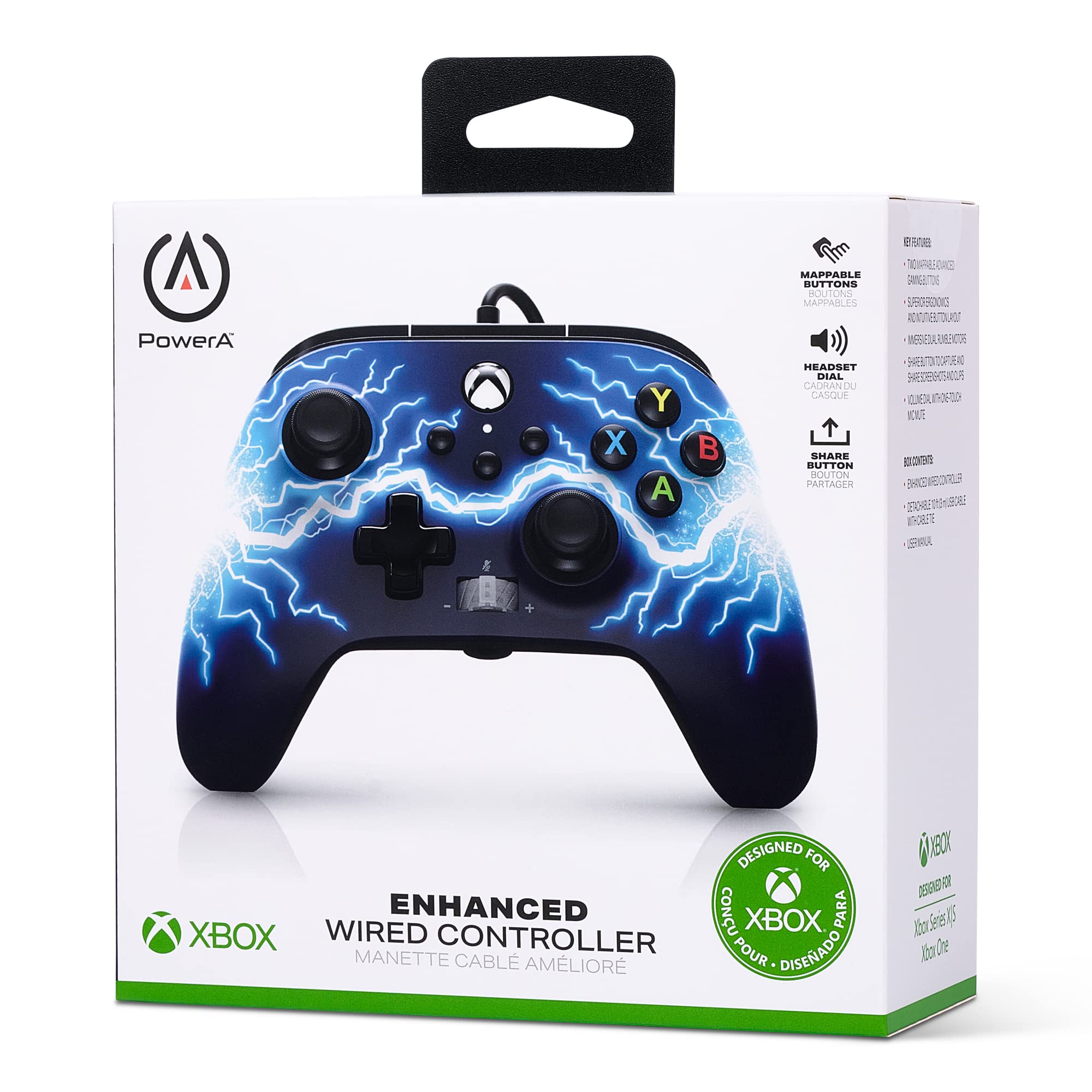 PowerA Enhanced Wired Controller (Arc Lightning) - (XSX) Xbox Series X Accessories PowerA
