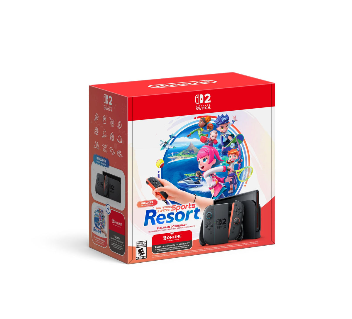 Nintendo Switch 2 + Nintendo Switch Sports Resort (Includes 3-month NSO Individual Membership 2027) - (NS2) Nintendo Switch 2 Consoles Nintendo