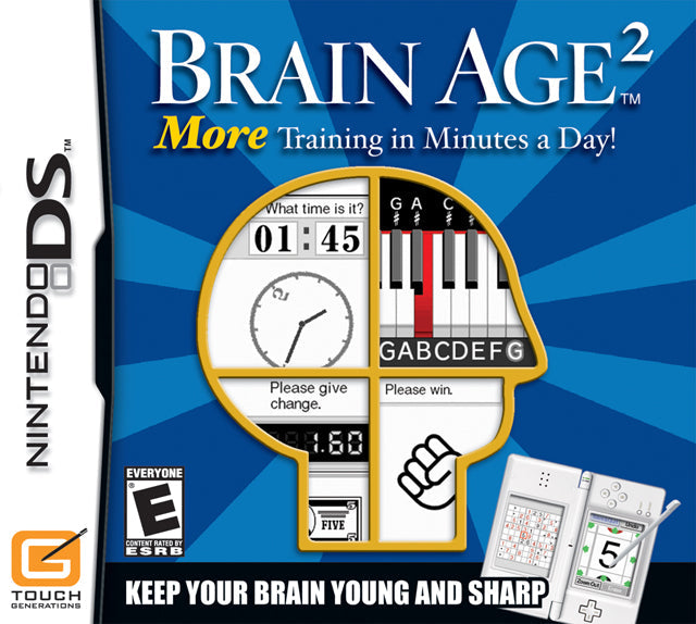 Brain Age 2: More Training in Minutes a Day - (NDS) Nintendo DS [Pre-Owned] Video Games Nintendo   