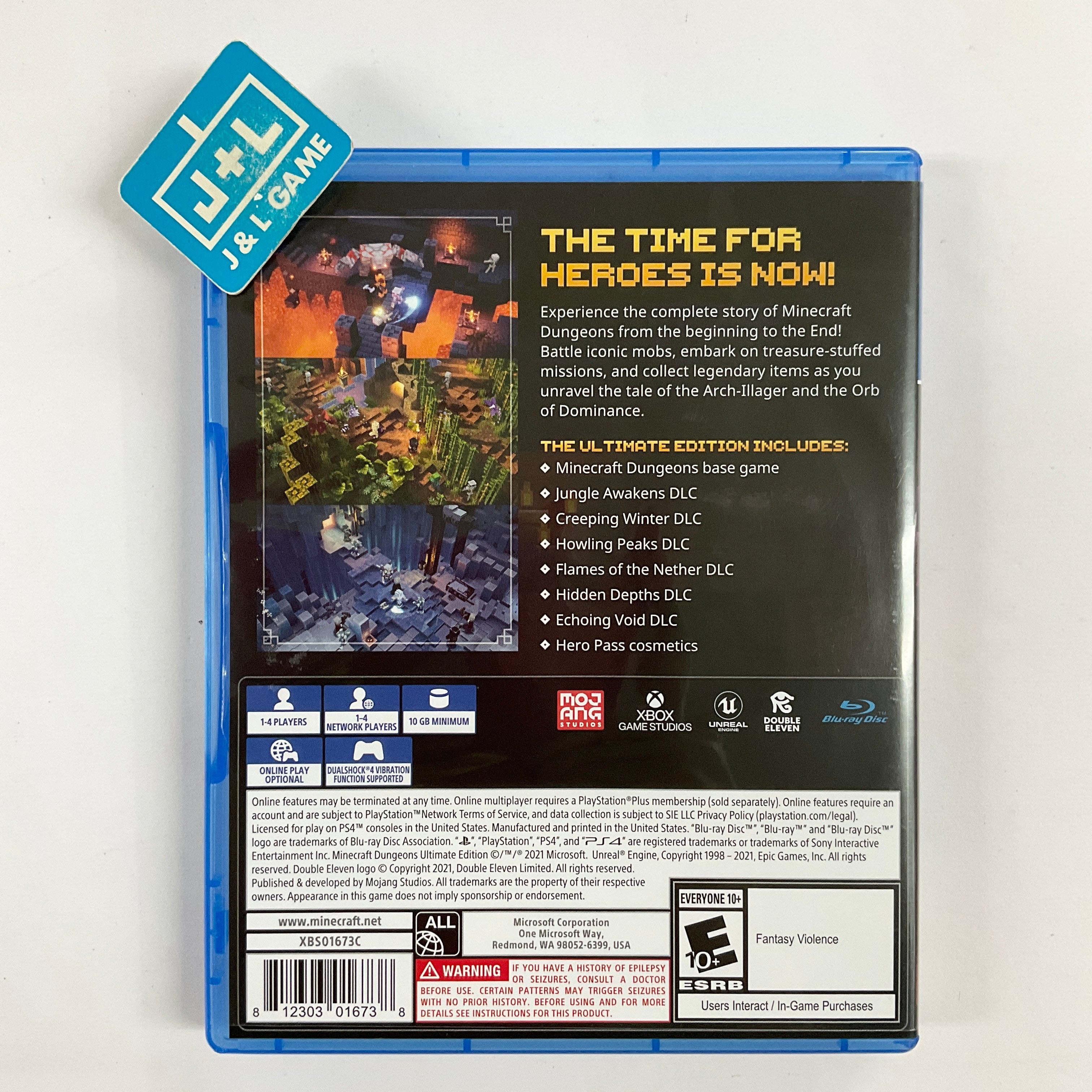 Minecraft Dungeons Ultimate Edition - (PS4) PlayStation 4 [Pre-Owned] Video Games Microsoft   
