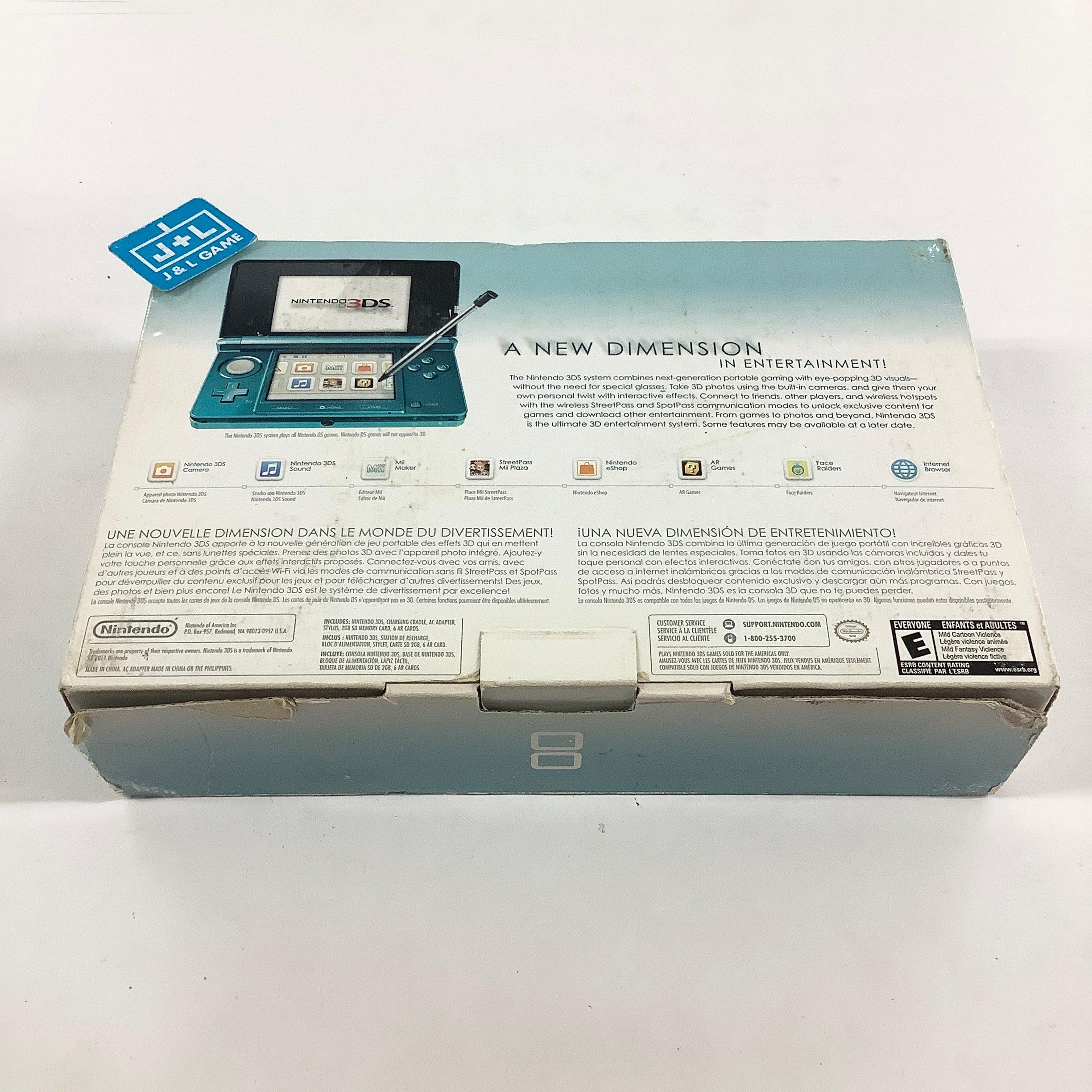 Nintendo 3DS Console (Aqua Blue) - Nintendo 3DS [Pre-Owned] Consoles Nintendo