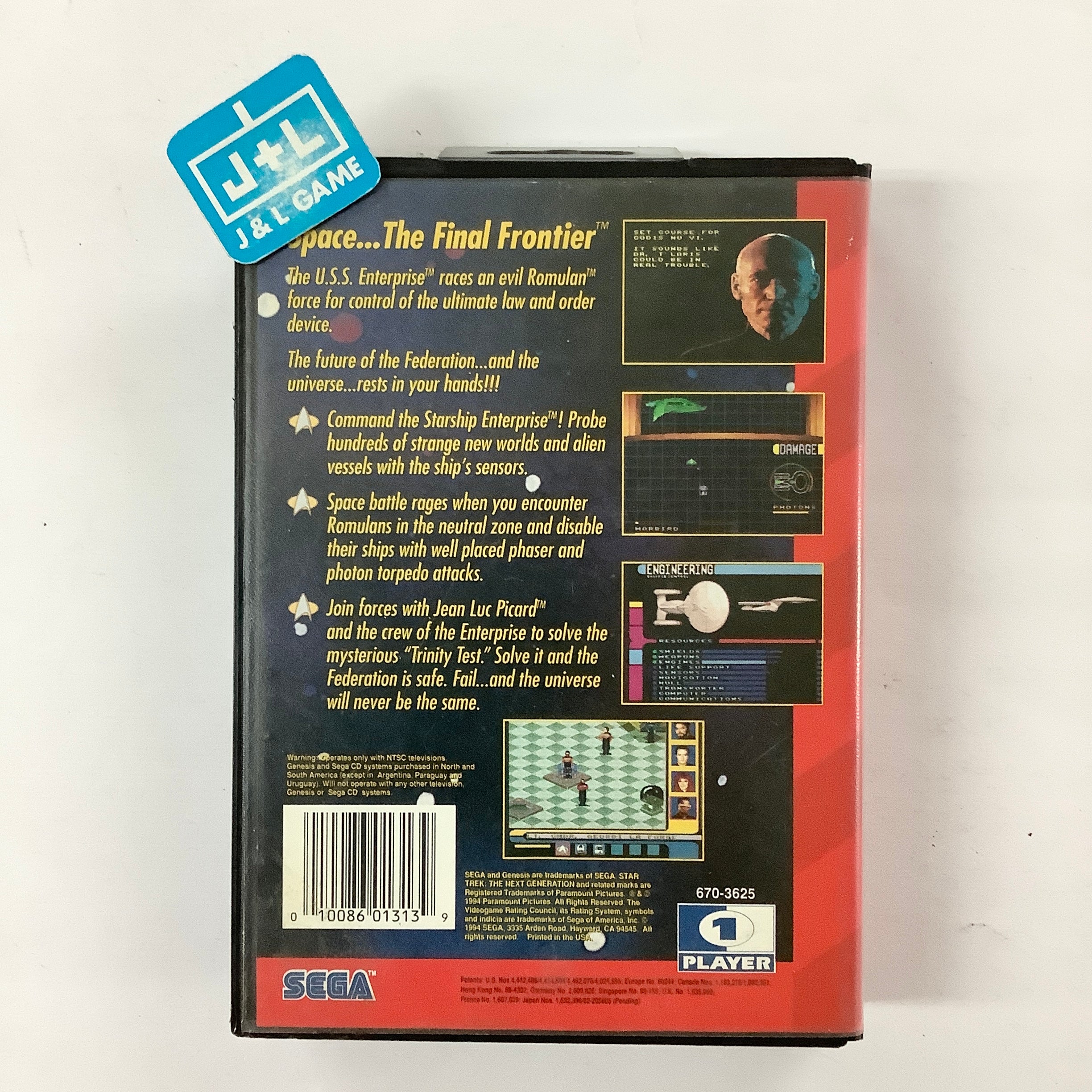 Star Trek: The Next Generation: Echoes From the Past - (SG) SEGA Genesis [Pre-Owned] Video Games Sega   