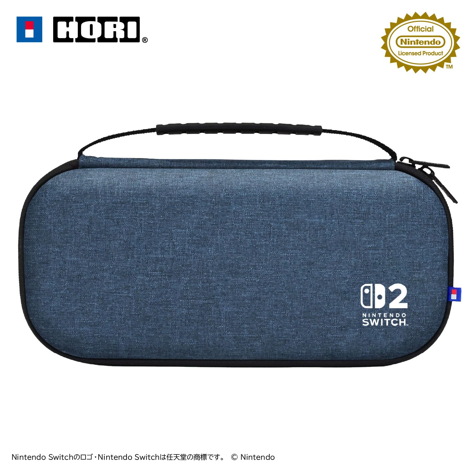 HORI Slim Hard Pouch Carry Case Plus (Indigo Blue) - (NS2)  Nintendo Switch 2 (Japanese Import)