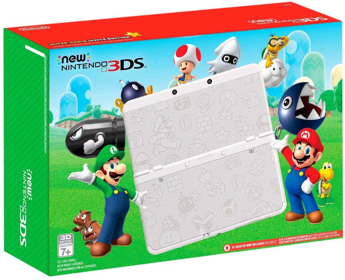 New Nintendo 3DS Console (Mario White) - Nintendo 3DS [Pre-Owned] Consoles Nintendo   