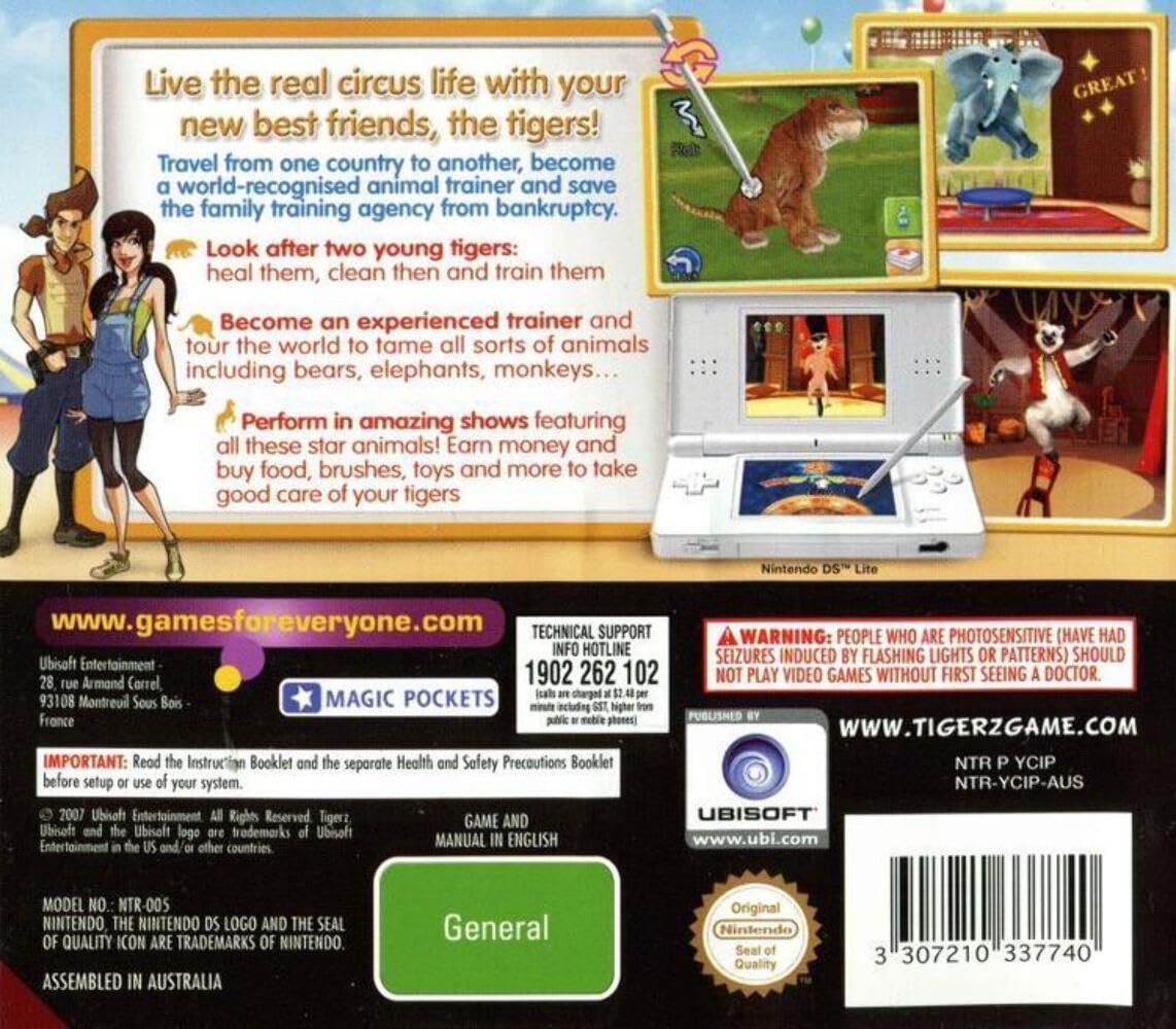 Petz Wild Animals Tigerz - (NDS) Nintendo DS [Pre-Owned] Video Games Ubisoft