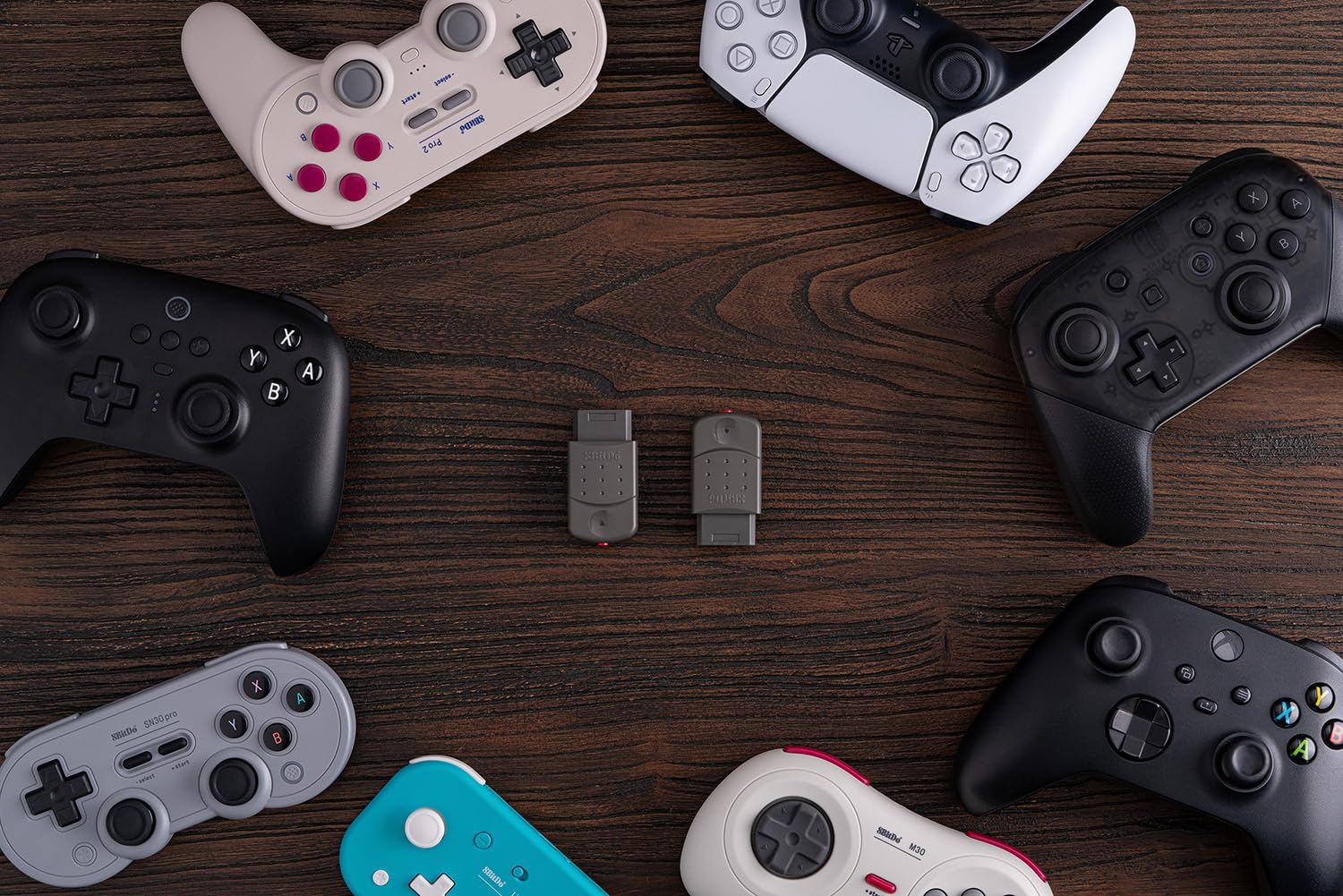 8BitDo Bluetooth Retro Receiver for Saturn and Windows, Compatible with Xbox Series Controller, Xbox One Bluetooth Controller, Switch Pro Controller and PS5/PS4 Controller - (SS) Sega Saturn ACCESSORIES 8Bitdo