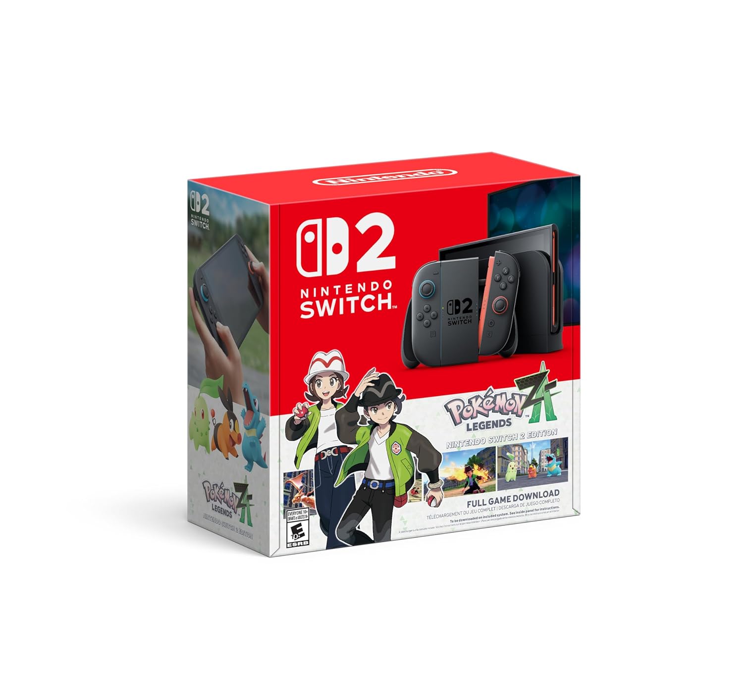 Nintendo Switch 2 (Light Blue/Light Red) (Pokemon Legends Z-A Bundle) - (NS2) Nintendo Switch 2 Consoles Nintendo