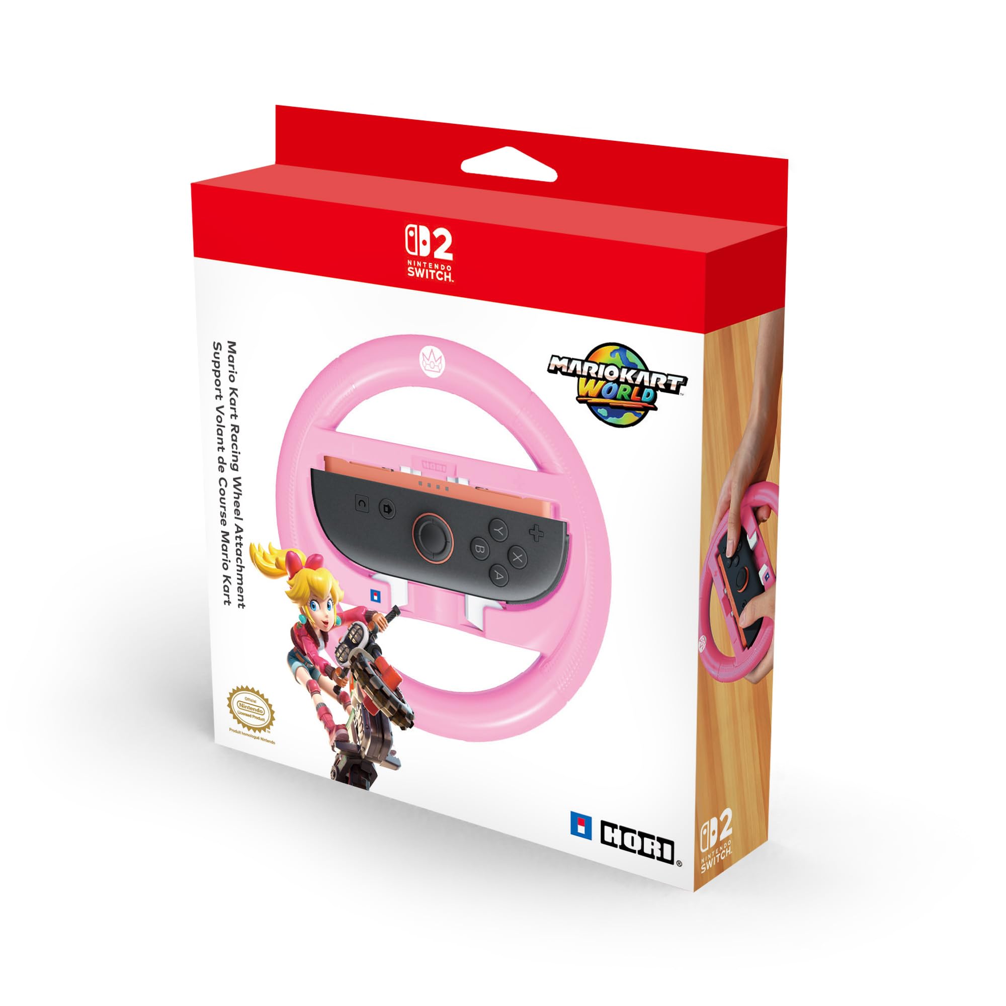 HORI Mario Kart Racing Wheel Attachment (Peach) - (NS2) Nintendo Switch 2 ACCESSORIES HORI