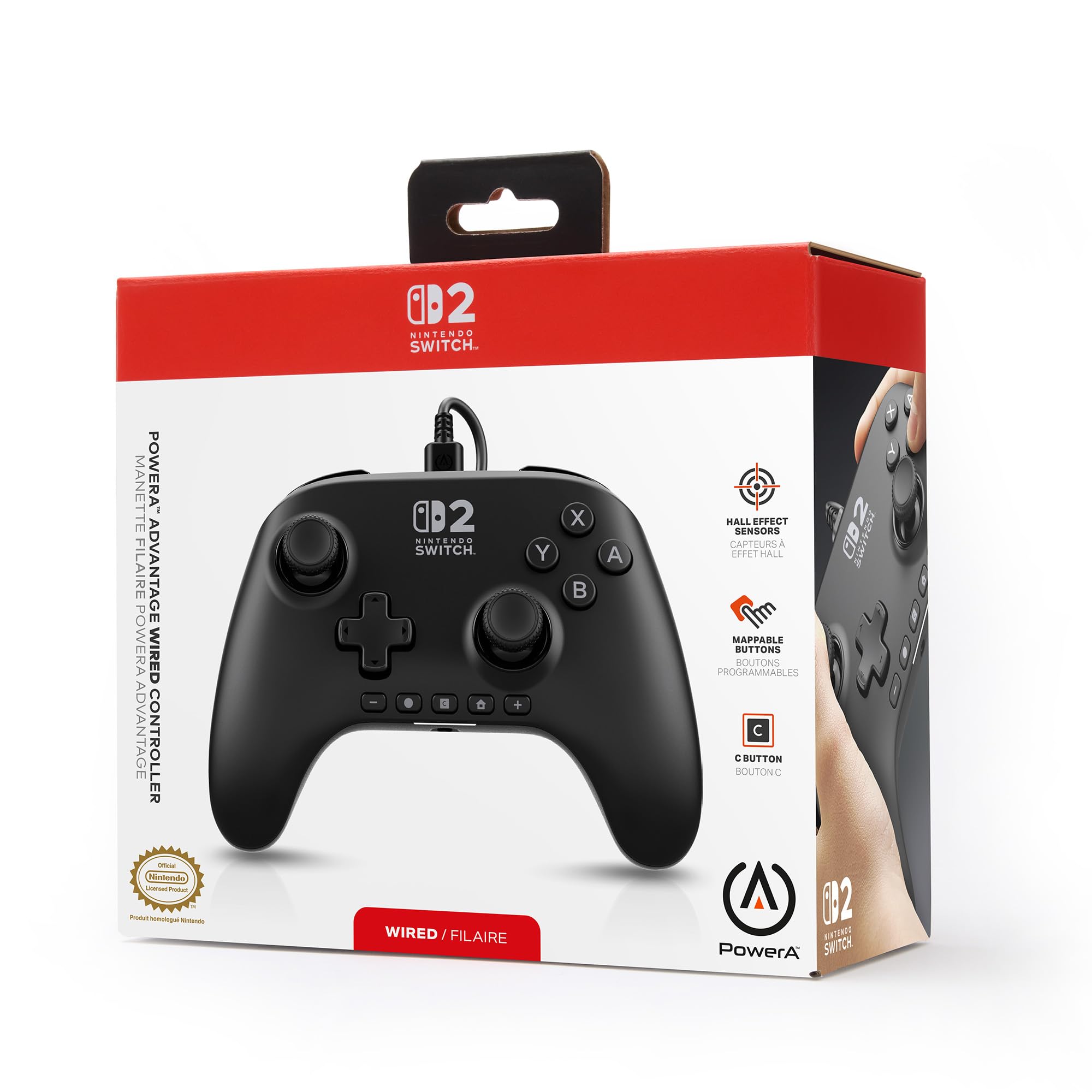 PowerA Advantage Wired Controller (Black) - (NS2) Nintendo Switch 2