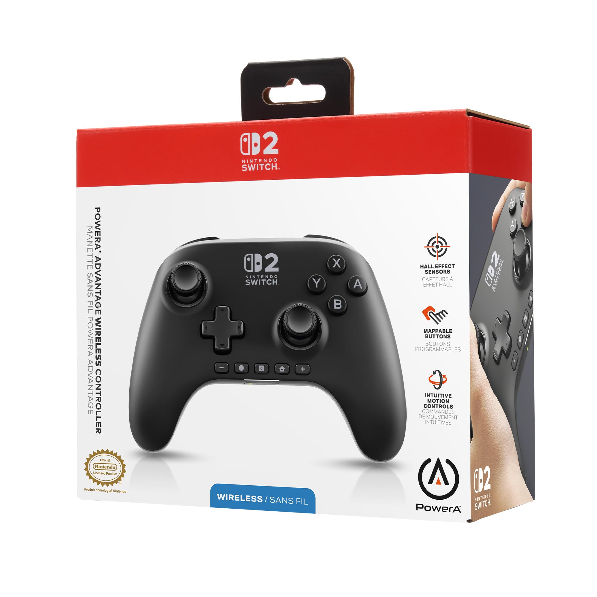 PowerA Advantage Wireless Controller (Black) - (NS2) Nintendo Switch 2