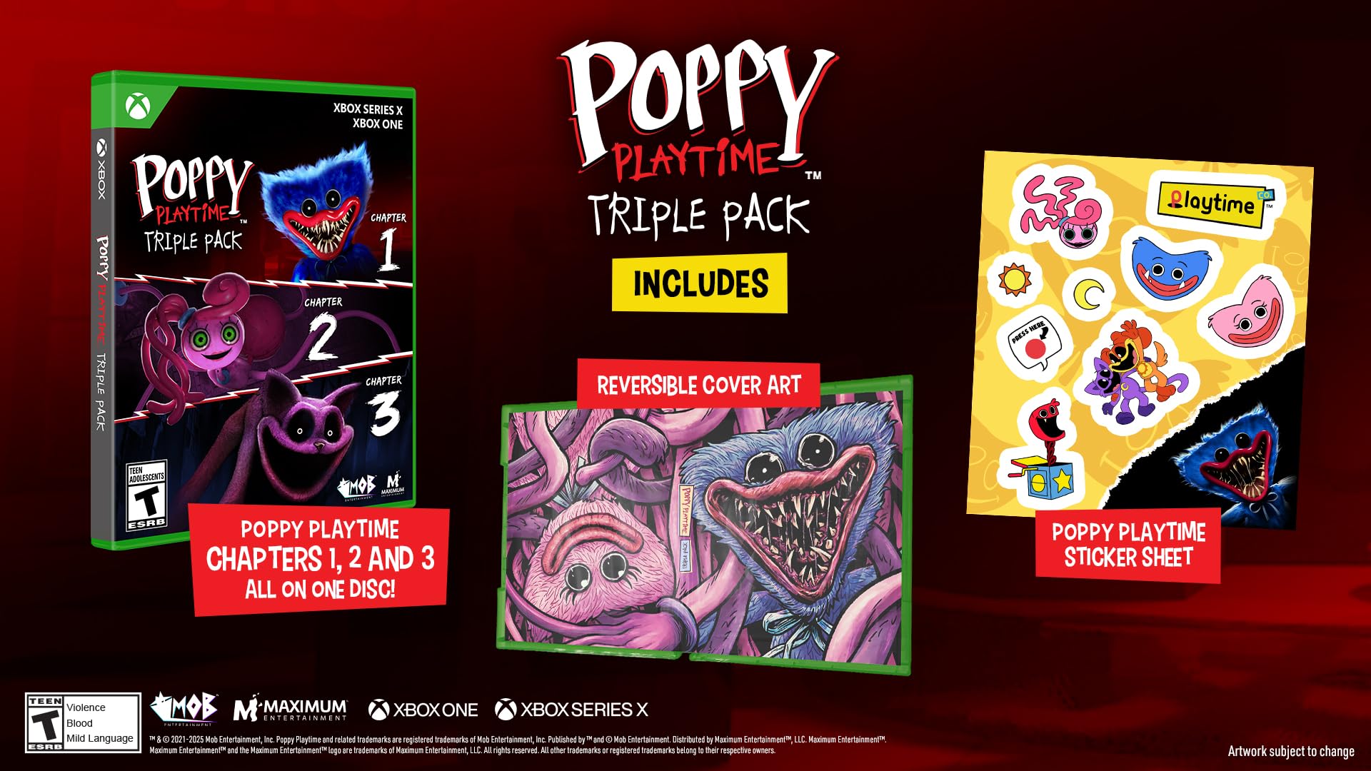 Poppy Playtime Triple Pack - (XSX) Xbox Seriex X Video Games Maximum Entertainment