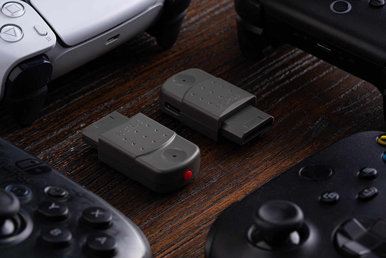 8BitDo Bluetooth Retro Receiver for Saturn and Windows, Compatible with Xbox Series Controller, Xbox One Bluetooth Controller, Switch Pro Controller and PS5/PS4 Controller - (SS) Sega Saturn ACCESSORIES 8Bitdo