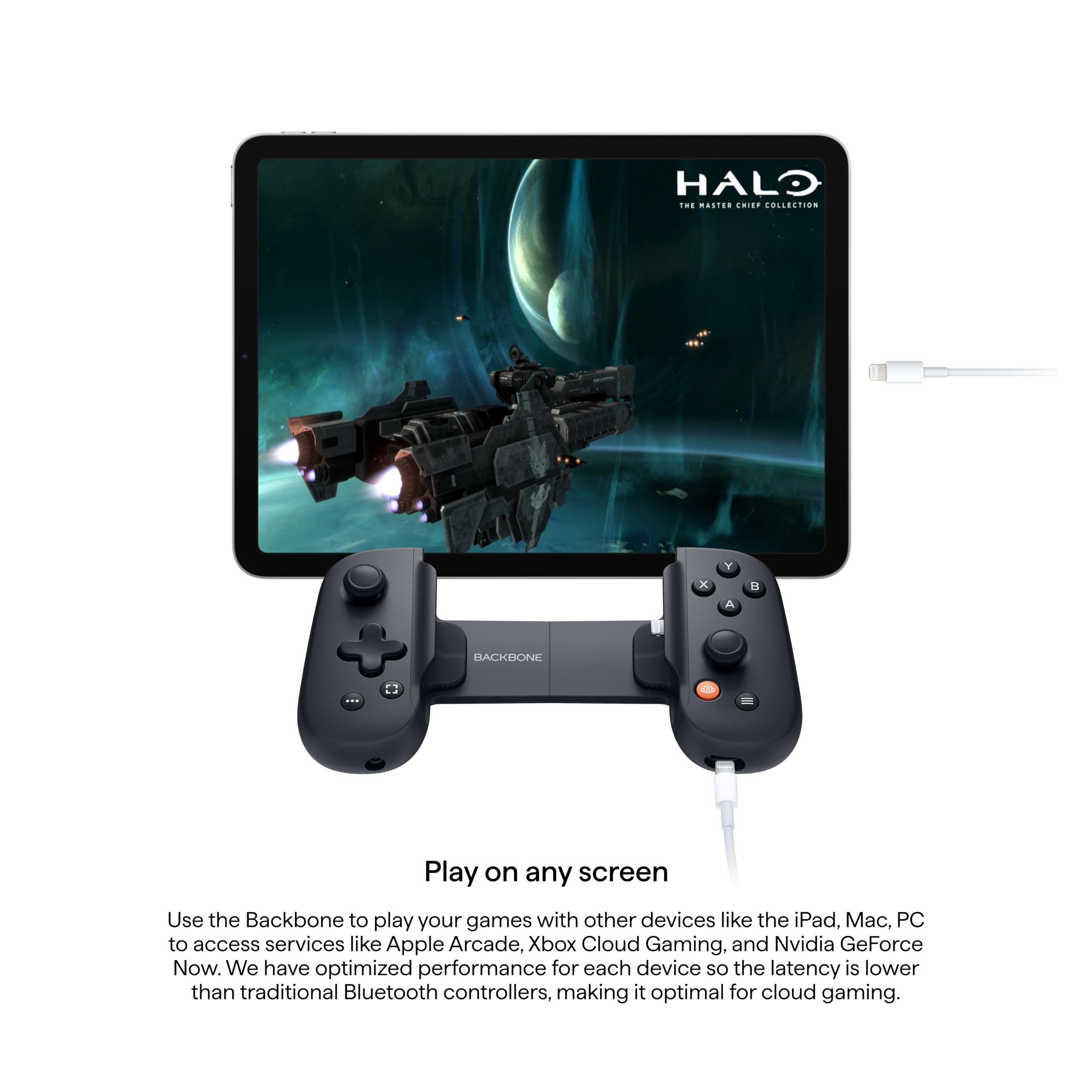 BACKBONE One Mobile Gaming Controller for iPhone (Lighting Black