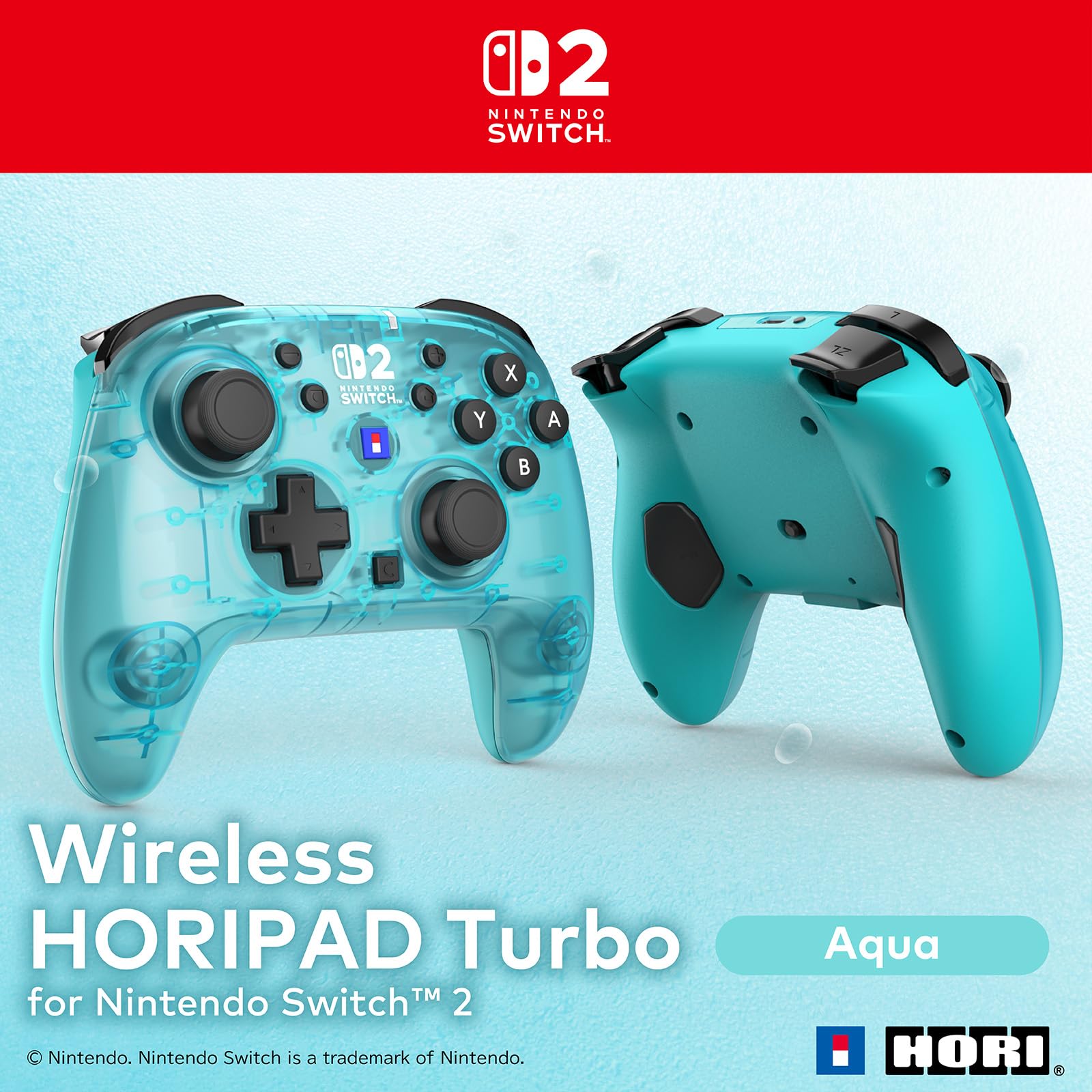 HORI Wireless HORIPAD Turbo (Aqua) - (NS2) Nintendo Switch 2 ACCESSORIES HORI