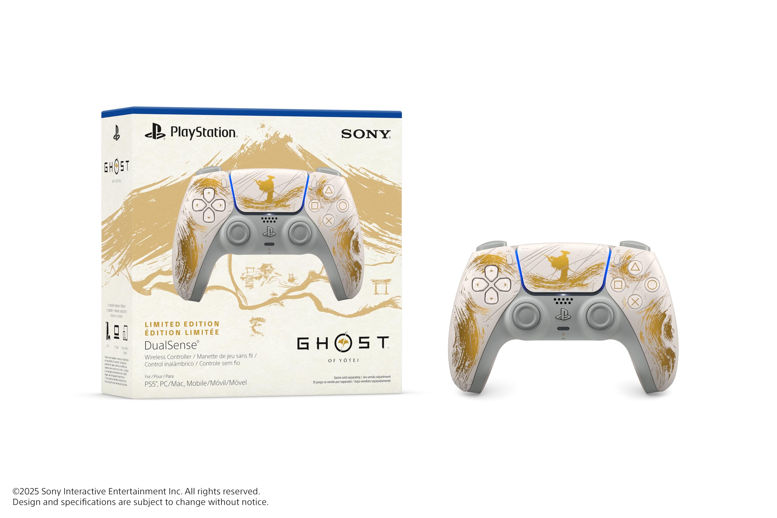 SONY PlayStation 5 DualSense Wireless Controller (Ghost of Yotei Gold) - (PS5) PlayStation 5