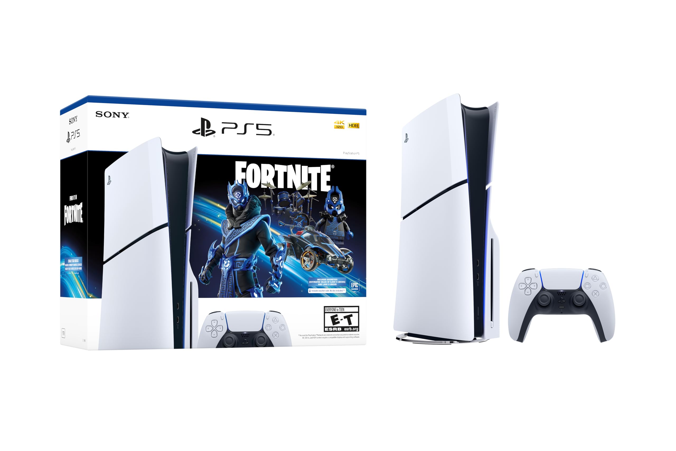 SONY PlayStation 5 Disc Edition Console (Fortnite Cobalt Star Disc Edition) (Model CFI-2015) - (PS5) PlayStation 5 CONSOLE PlayStation