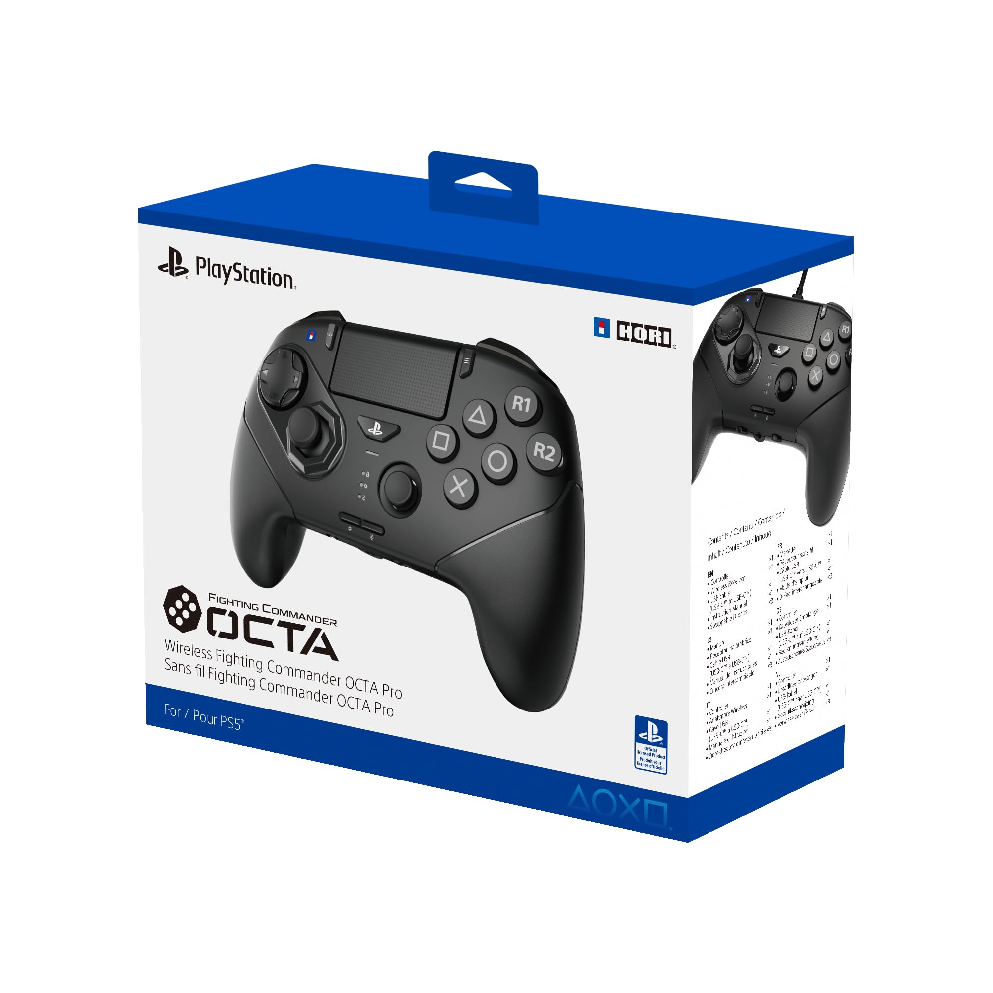 HORI Wireless Fighting Commander OCTA Pro - Tournament Grade Fightpad - (PS5) PlayStation 5