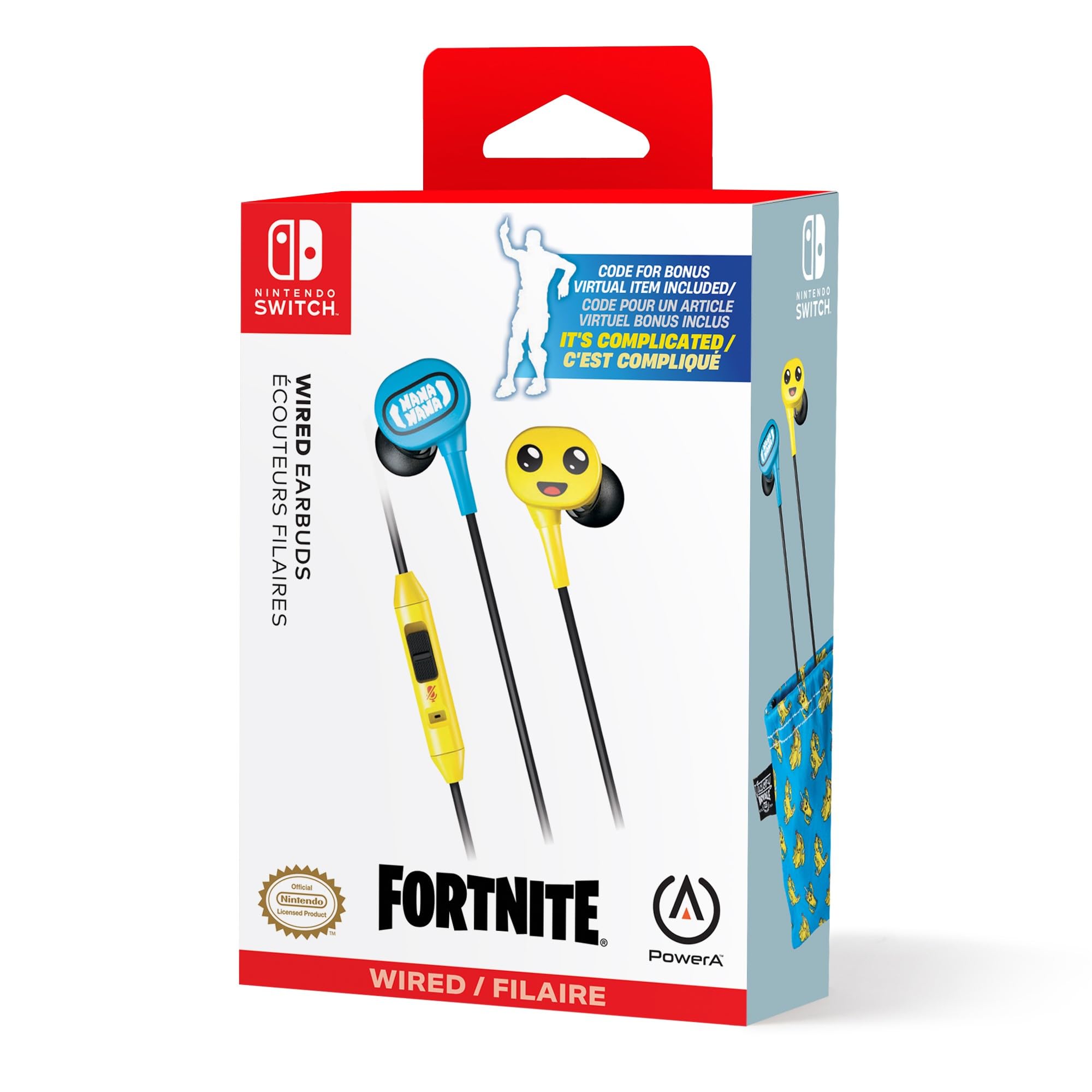 PowerA Wired Earbuds (Fortnite Peely) - (NSW) Nintendo Switch ACCESSORIES PowerA